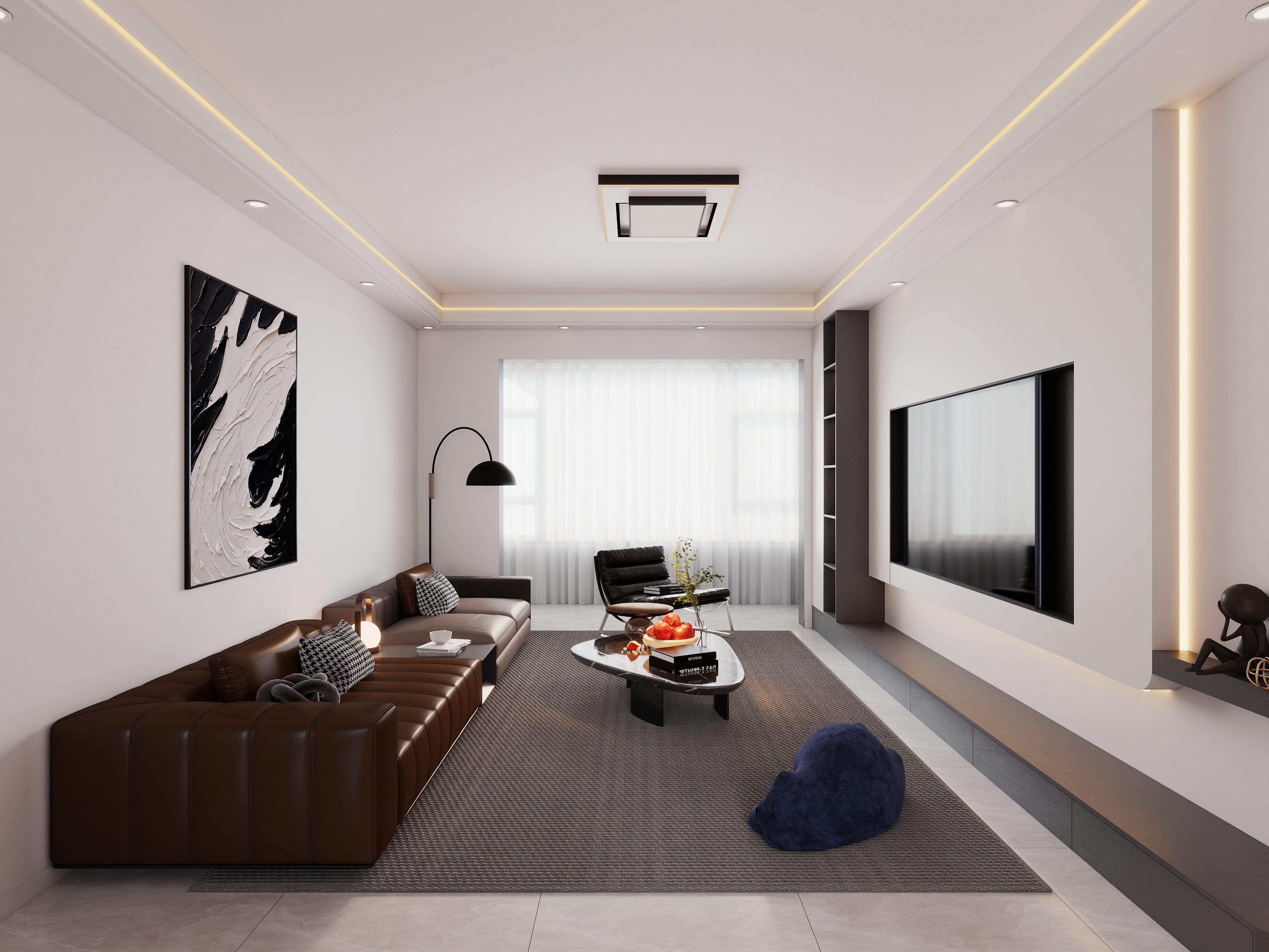 艺雅丽-113平现代简约 -装修设计方案