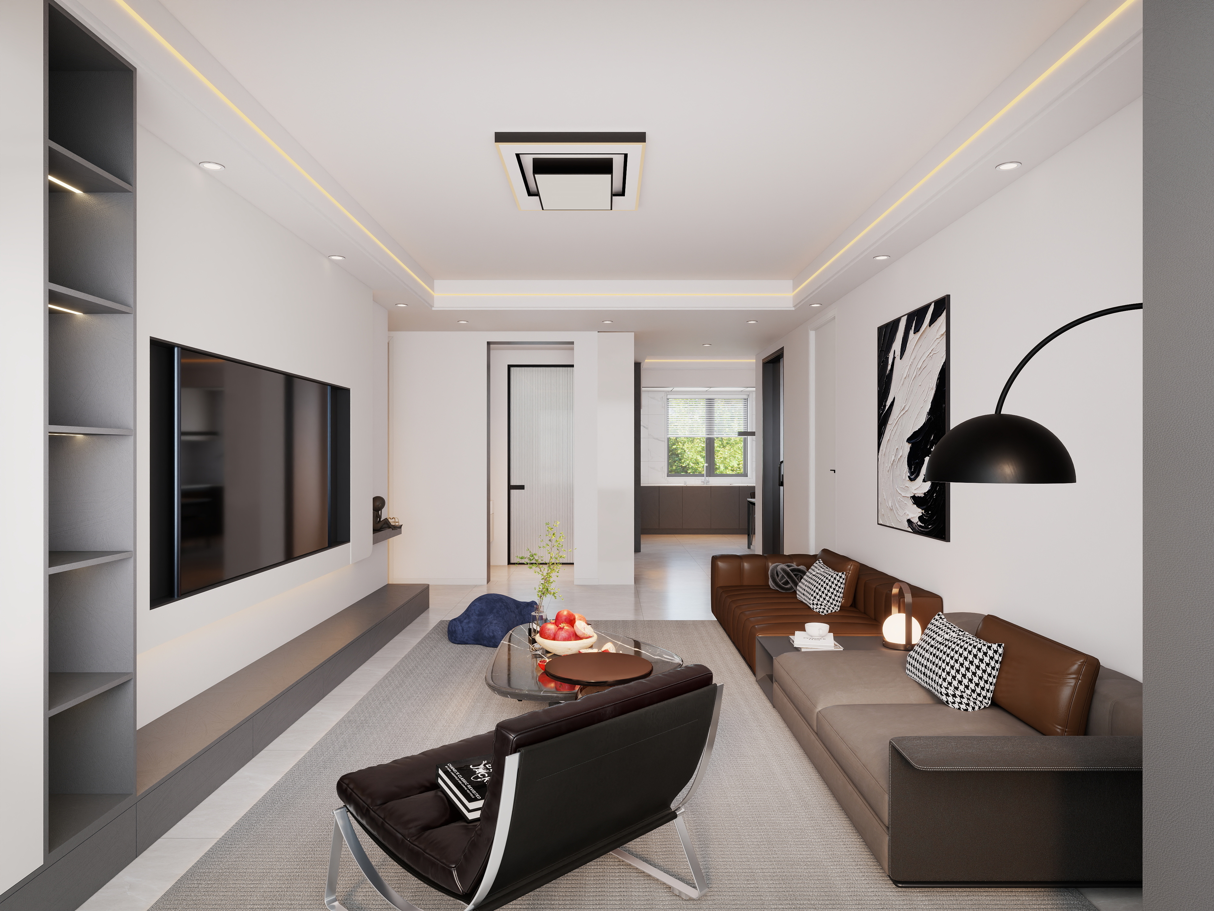 艺雅丽-113平现代简约 装修效果图