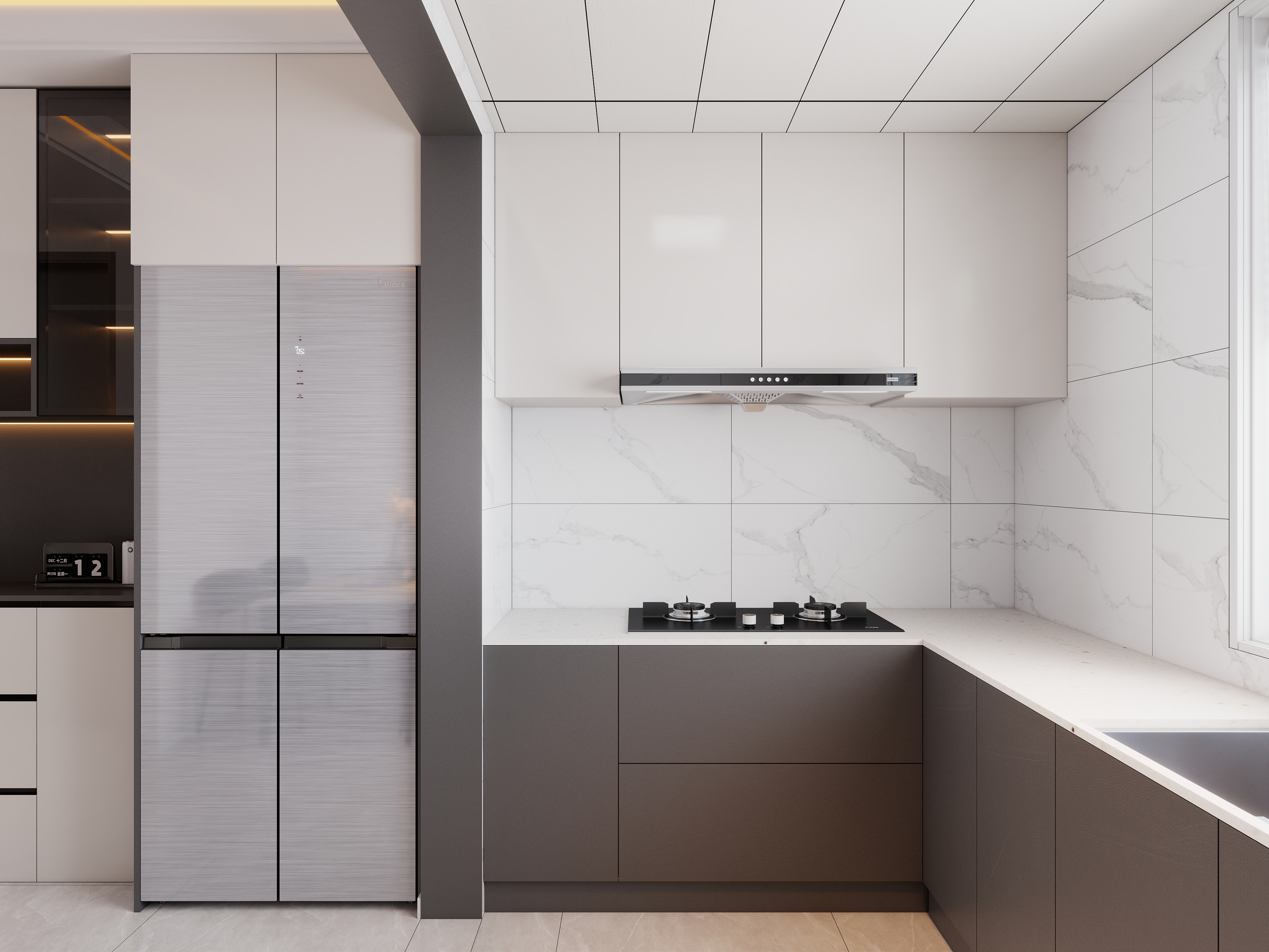 艺雅丽-113平现代简约 装修效果图