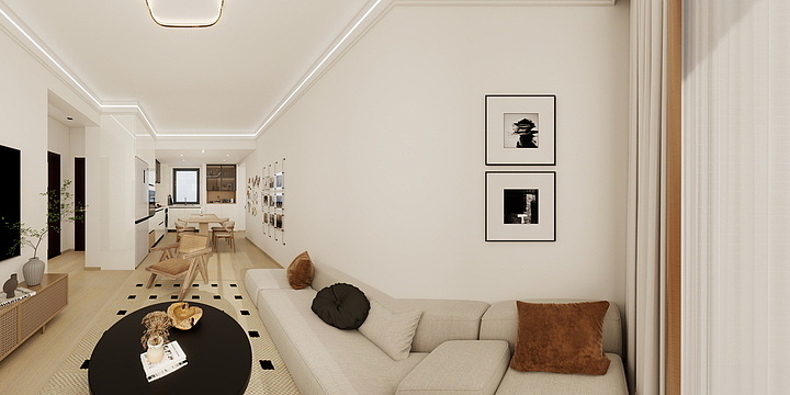 Elvizs-碧桂园十里银滩迎海84㎡3室-装修设计方案