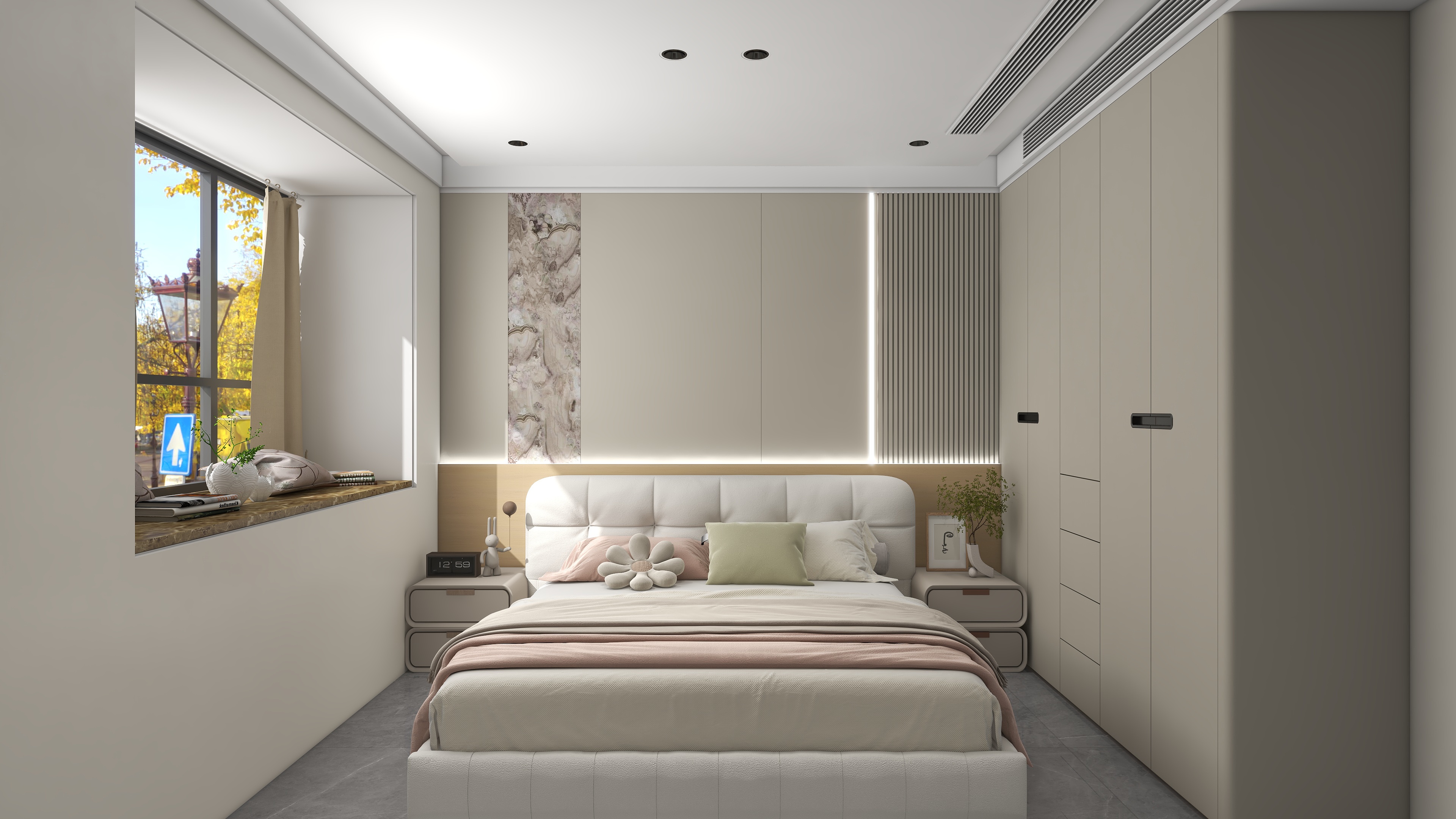 华北优装设计程中顺-路劲佘山院子东园92㎡2室装修效果图