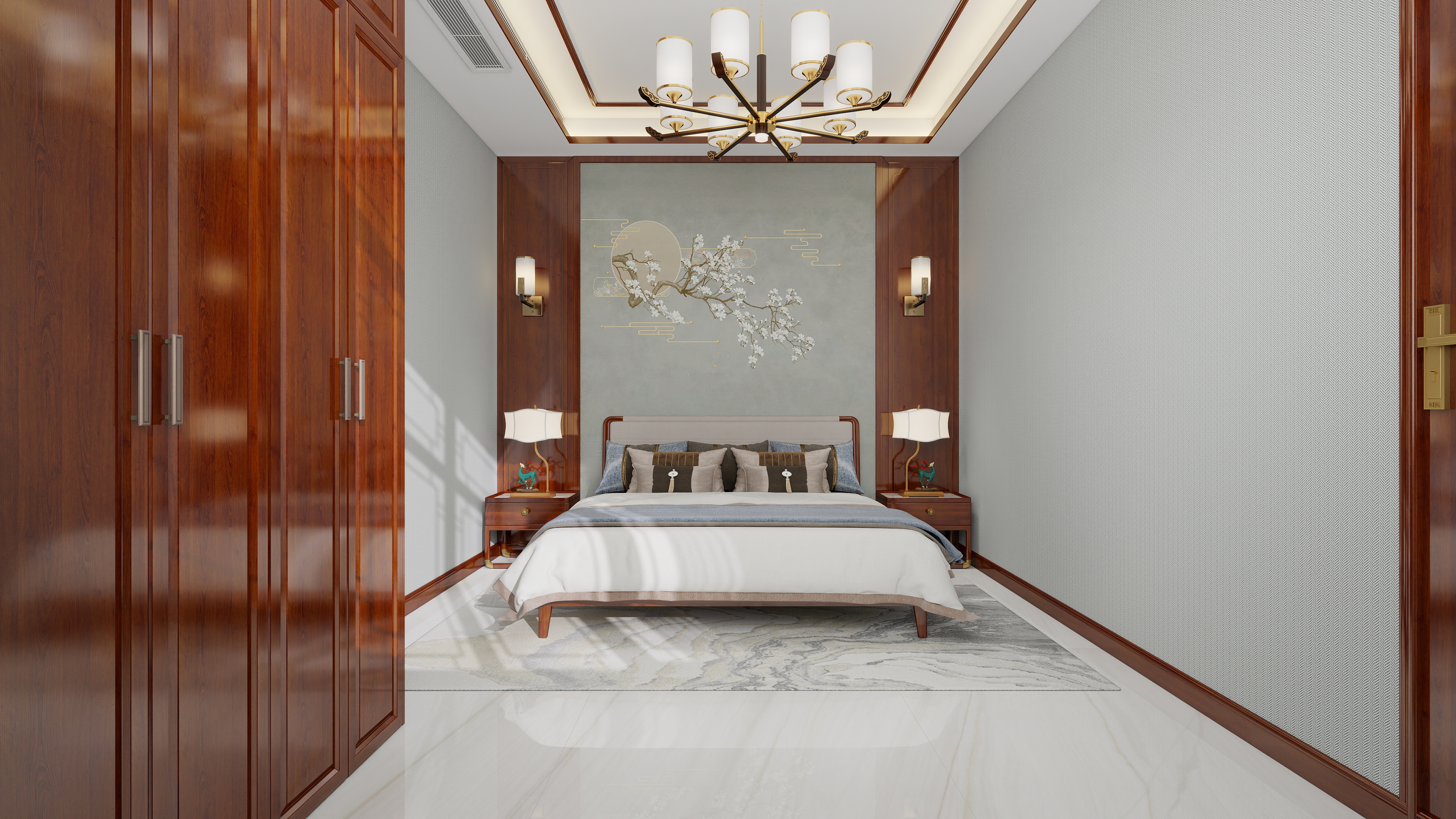 画巢设计工作室-四室中式自建房装修效果图