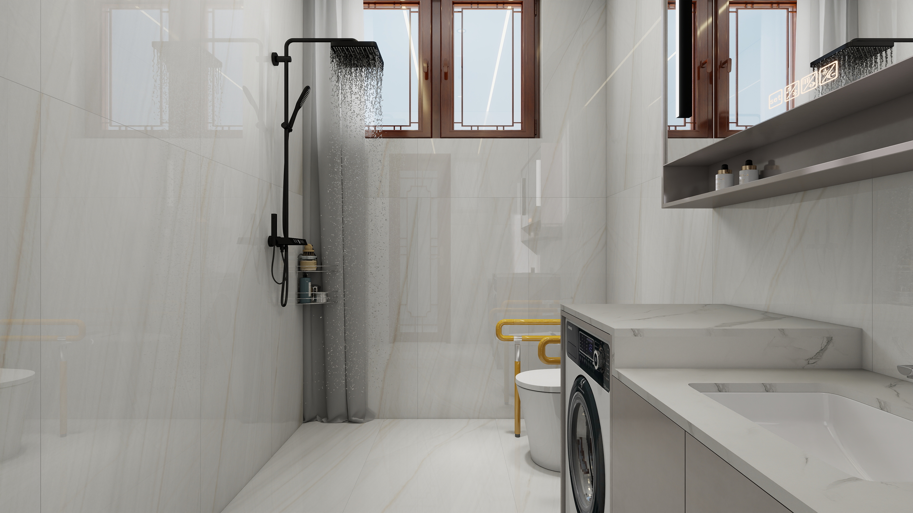 画巢设计工作室-四室中式自建房装修效果图