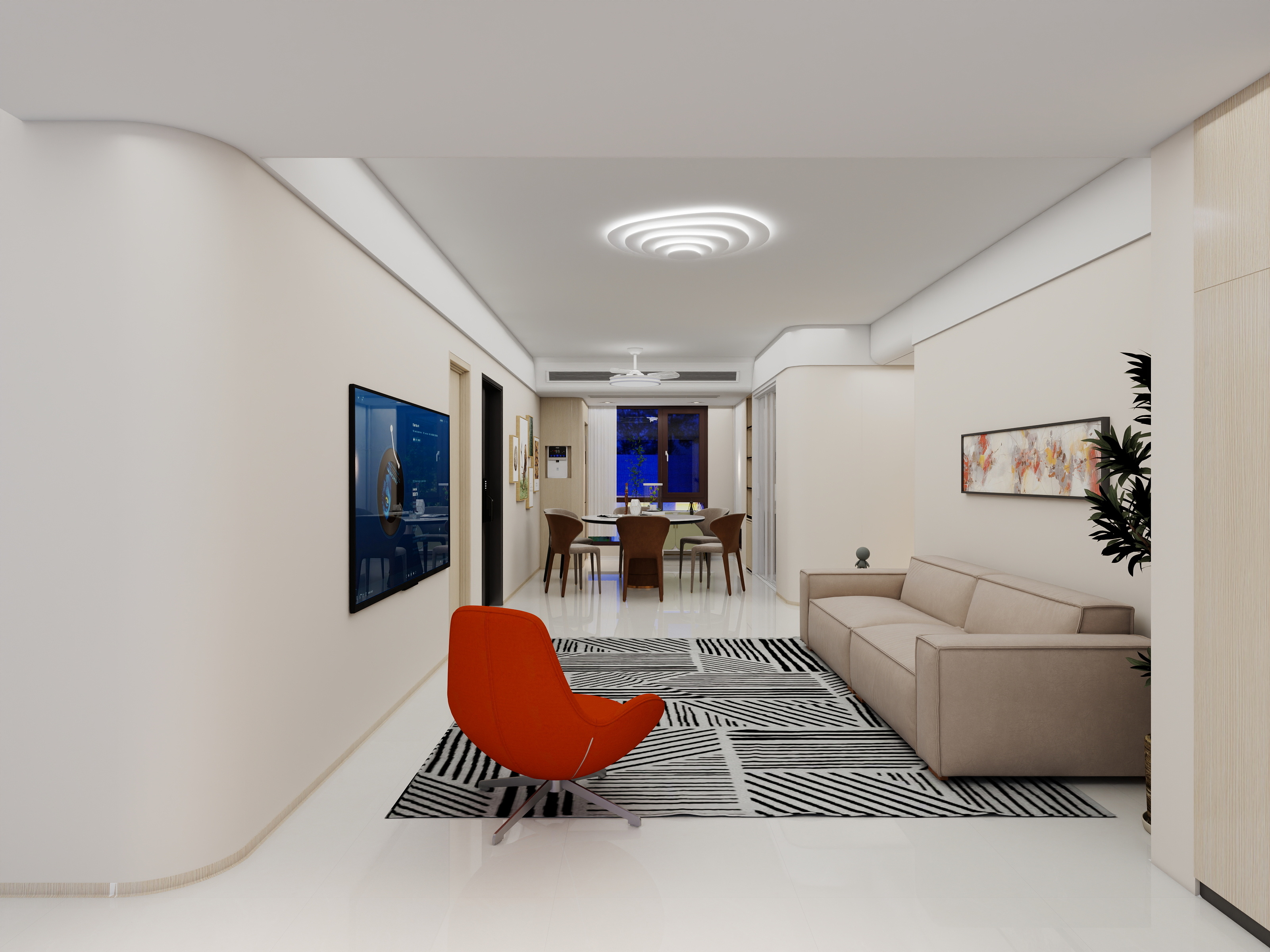 雨夜烧火-太湖郡府142㎡4室-装修设计方案