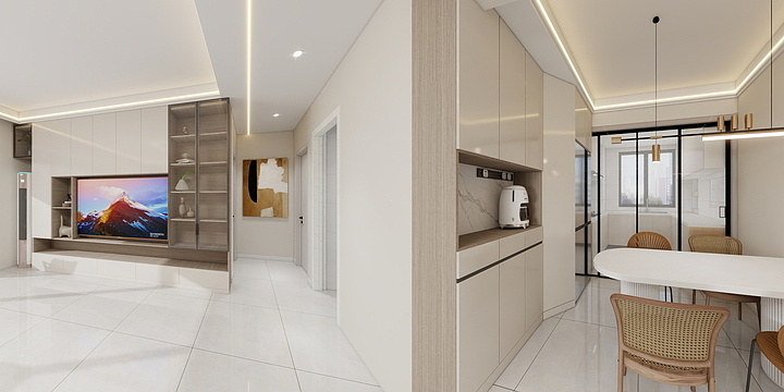 设计师H某某-熙樾台，138（现代简约）-装修设计方案