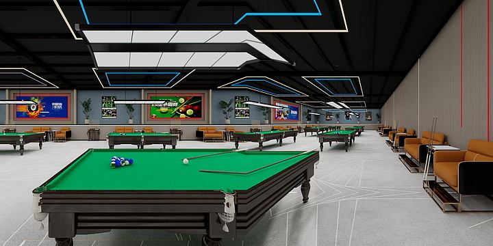 封丘易高家居-亿康洗浴中心-台球俱乐部-装修设计方案