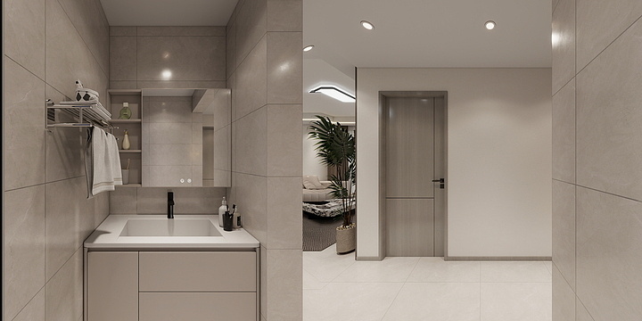 Ailen室内设计-紫薇公馆2B-1-1002-装修设计方案