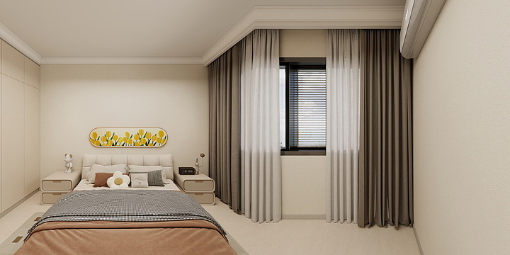 设计师X徐-江山国际花园11#106室奶油风格（良宏装饰）02-装修设计方案