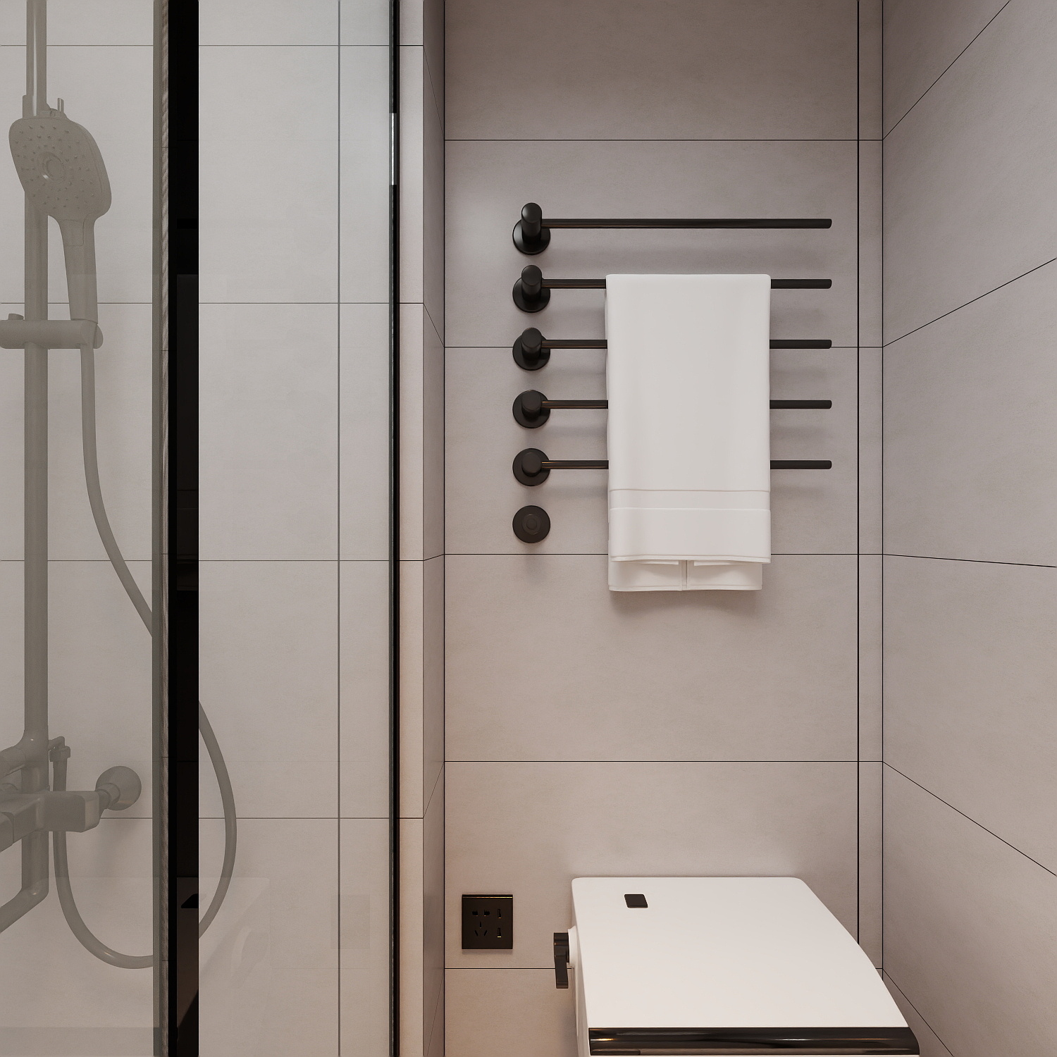 艺雅丽-106平现代简约一层卫生间装修效果图第3张