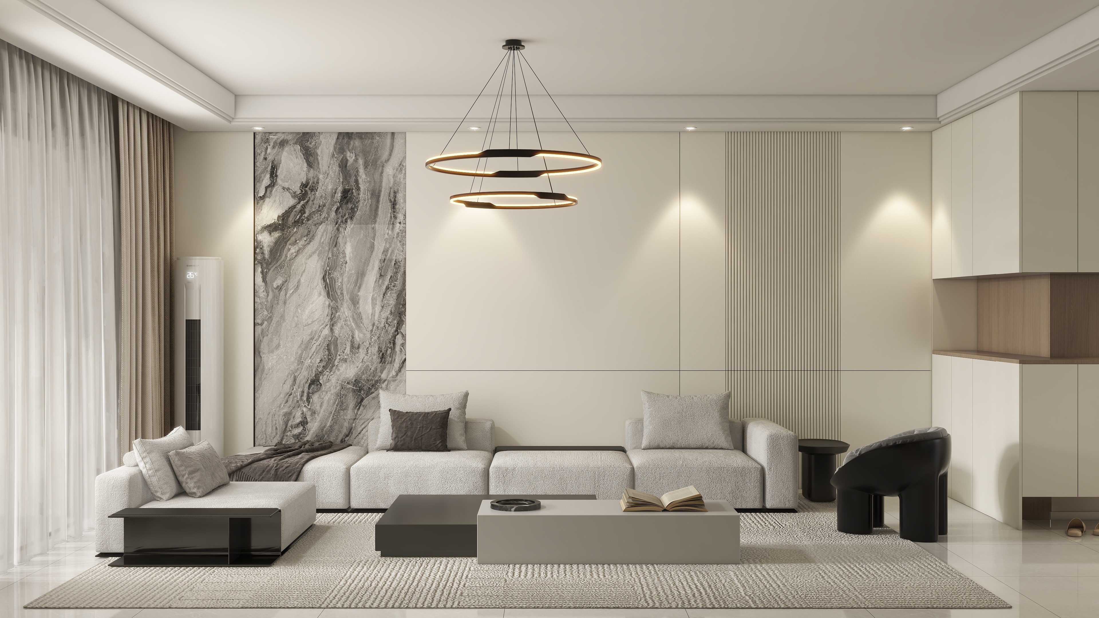 设计师珂源-农行宿舍现代简约156㎡3室-装修设计方案