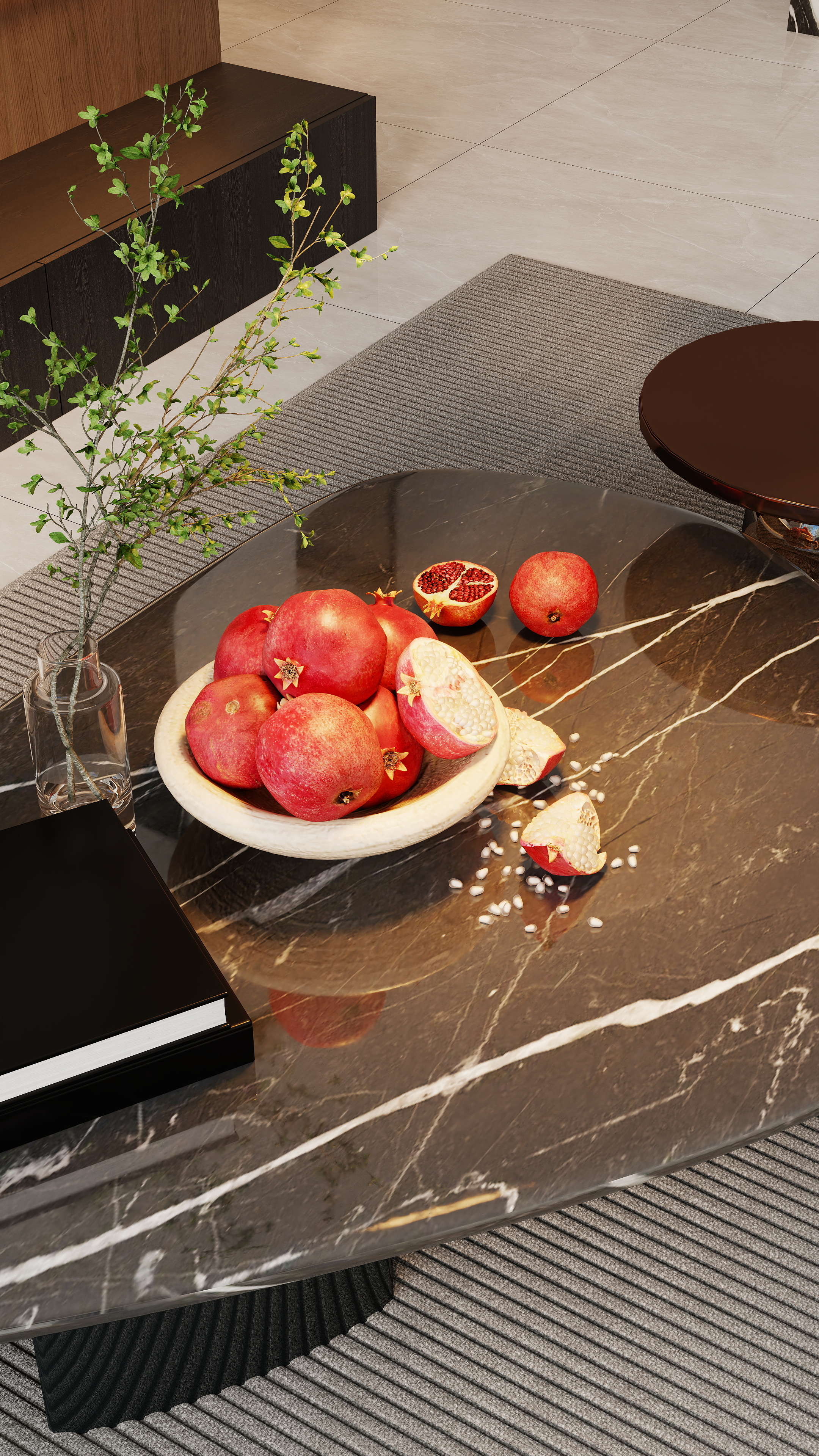 艺雅丽-106平现代简约一层客餐厅装修效果图第5张