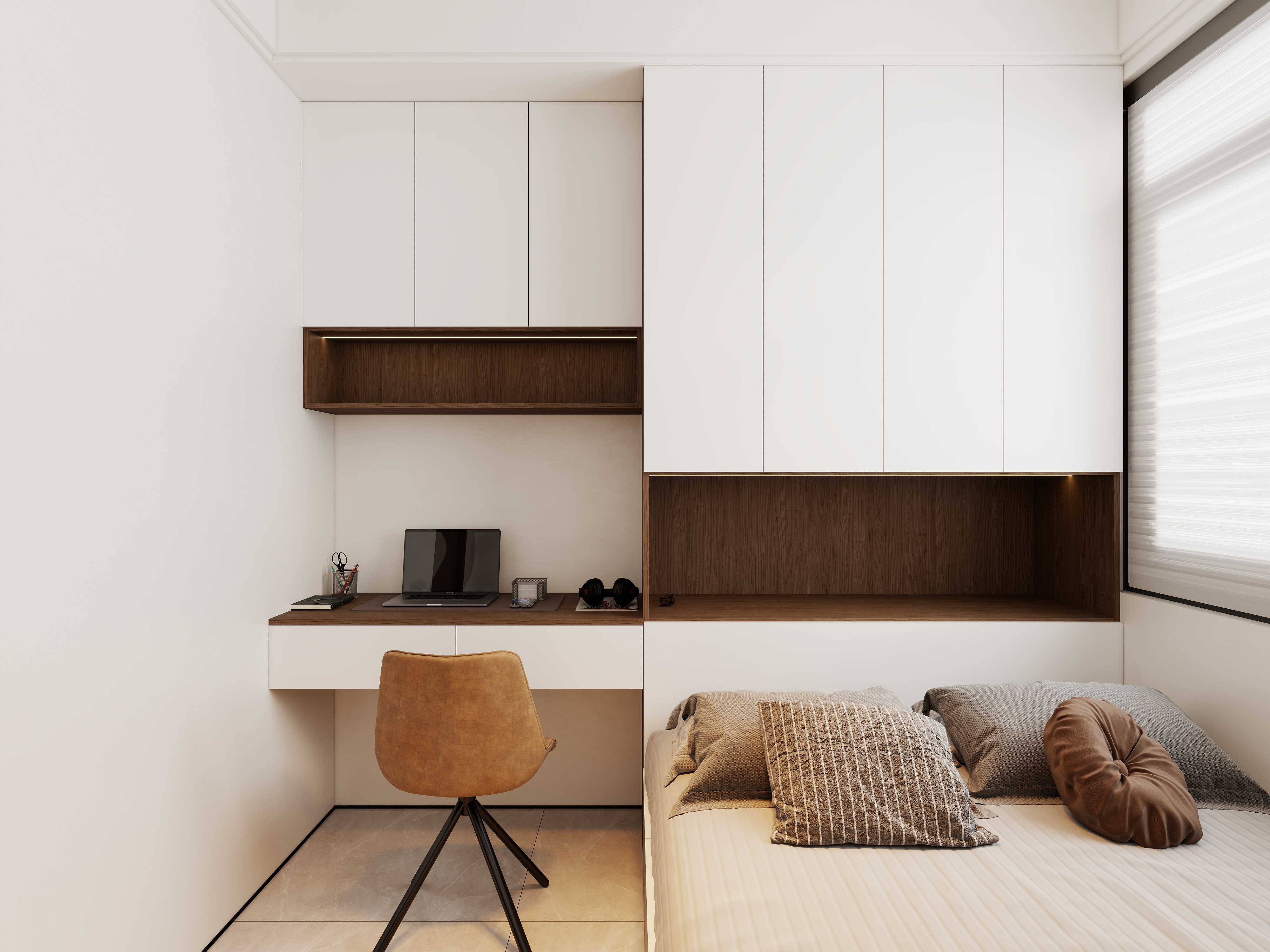 艺雅丽-106平现代简约一层卧室装修效果图第2张