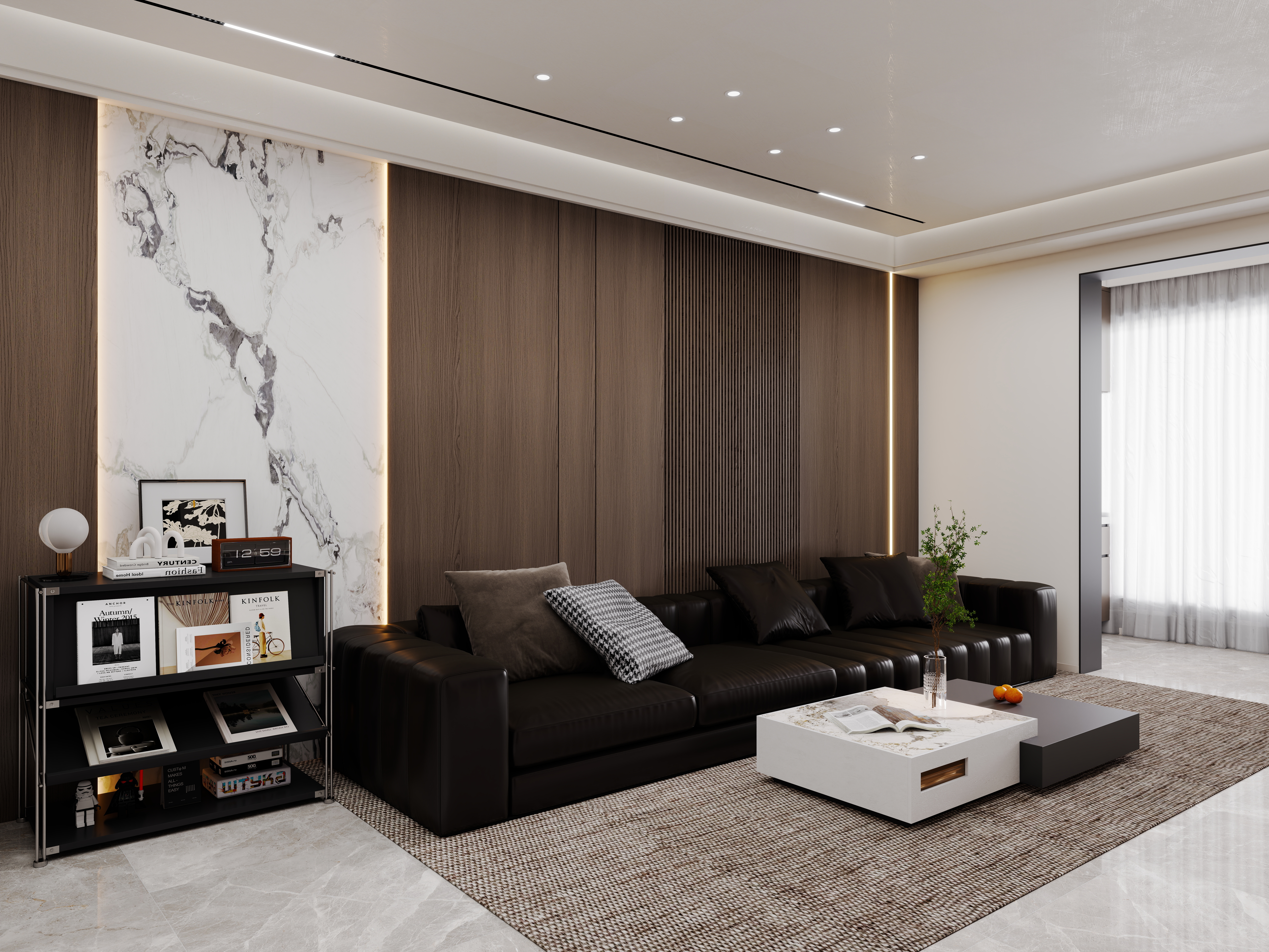 壹诺设计工作室-意式简约装修效果图