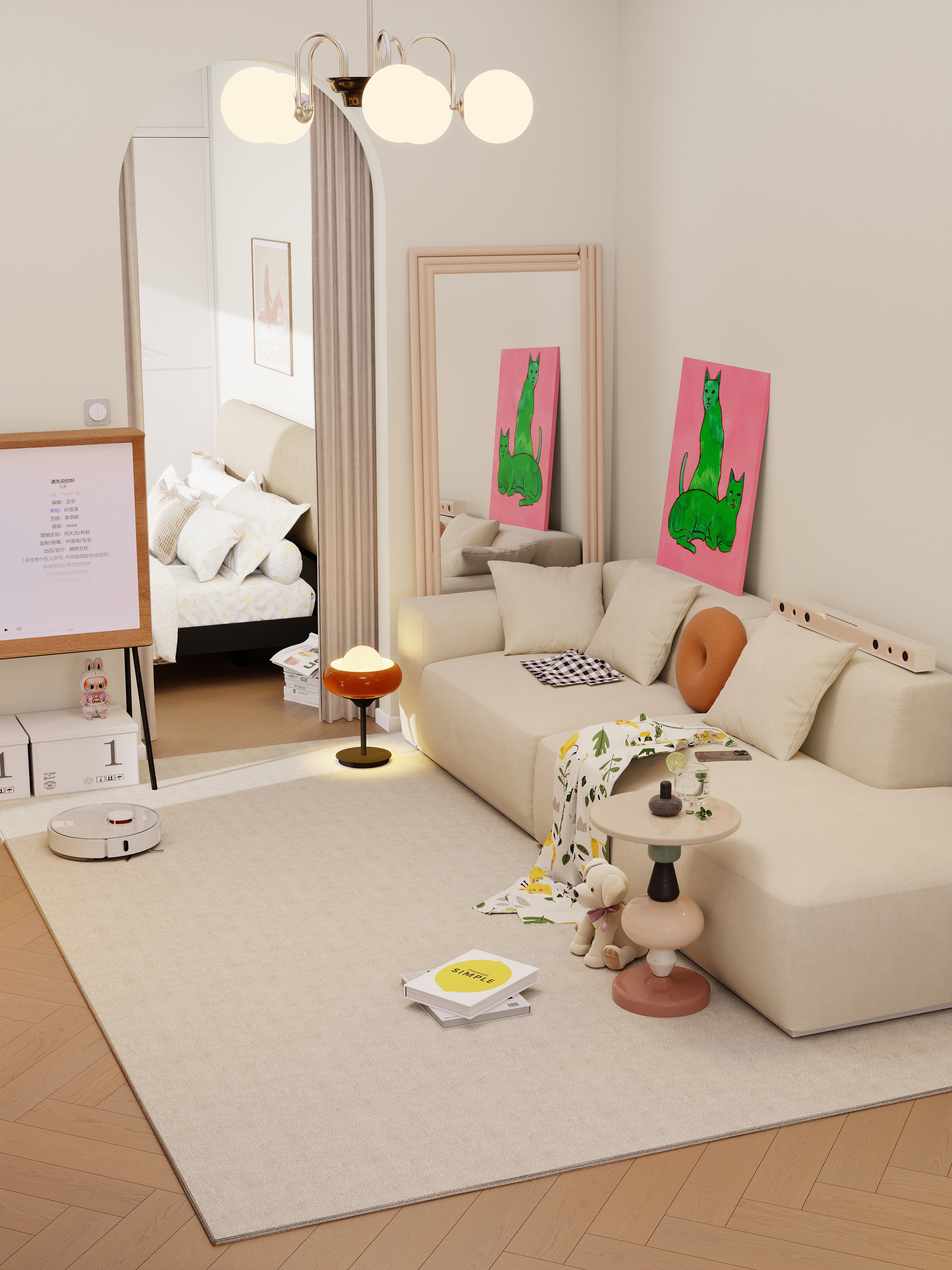 点点设计.-打卡氛围·清新奶油-装修设计方案