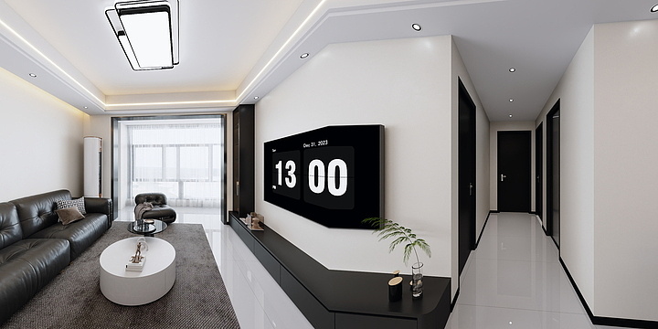 黄康-中梁天誉-黑白灰-装修设计方案