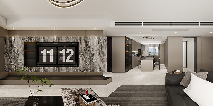 鹏飞装饰家居-天辰一品极简风格-装修设计方案