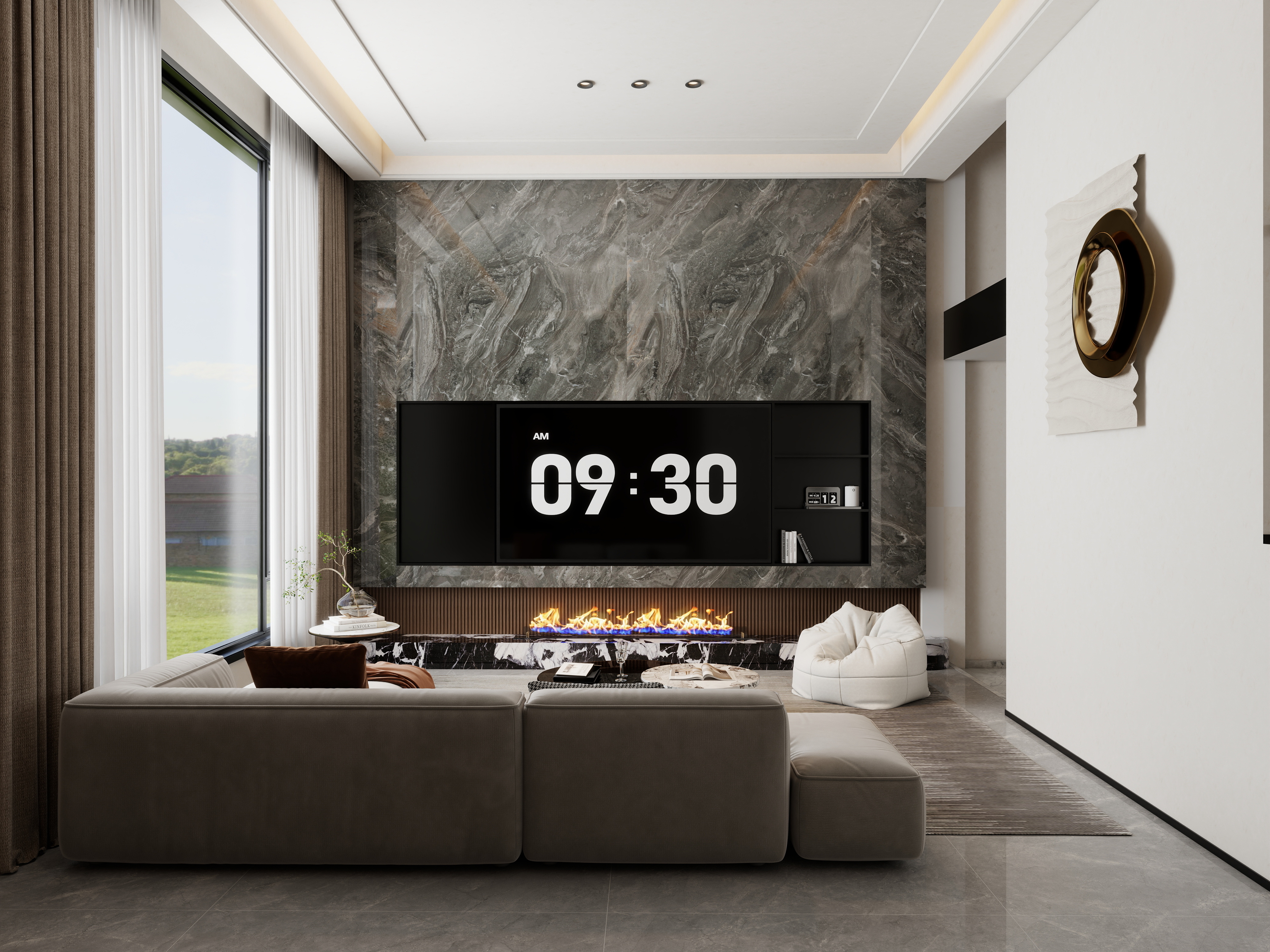 孙有权-『2025-8』300平丨意式混搭别墅装修效果图