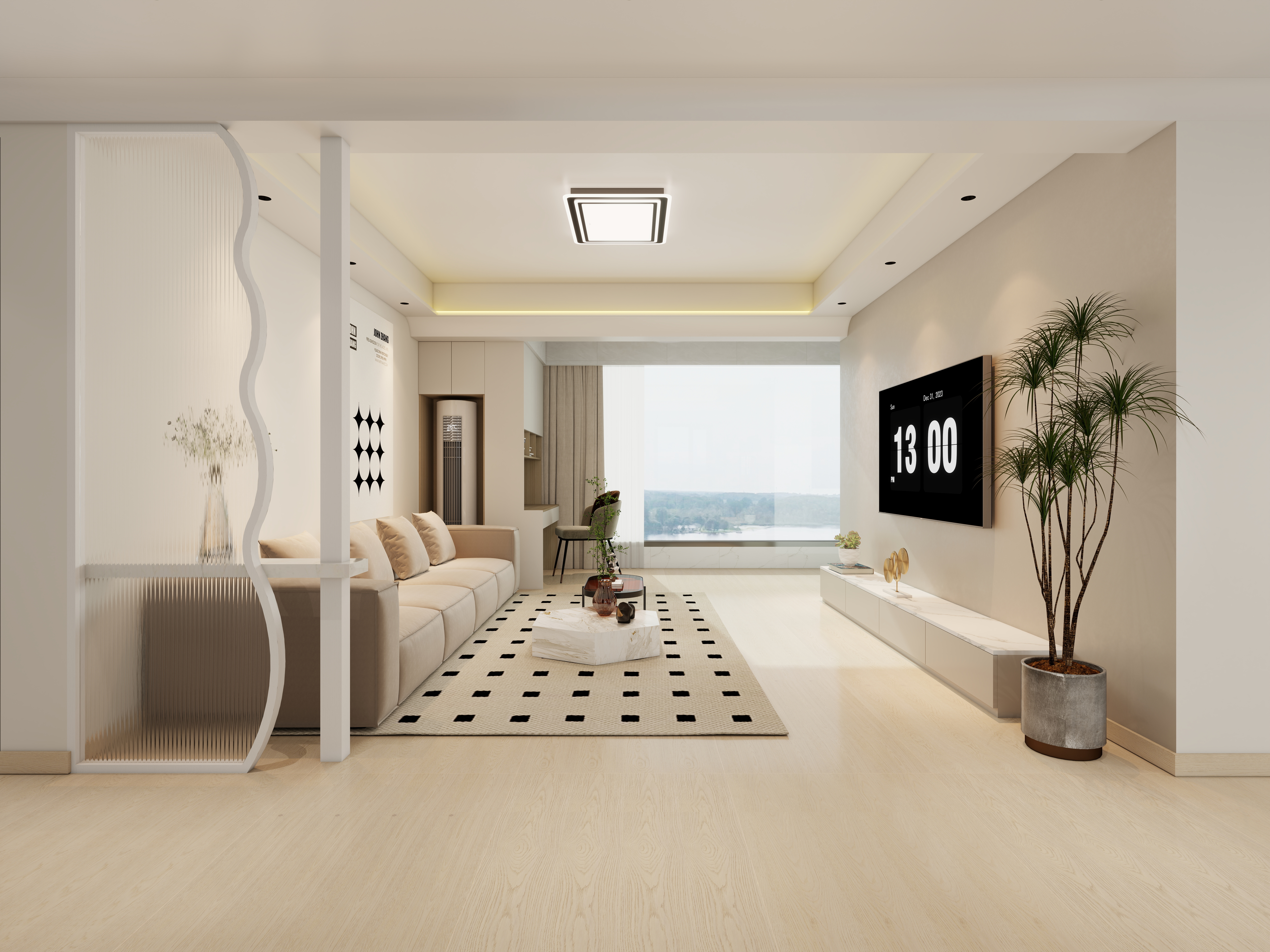 室内设计师Mr徐-燕京府现代简约风128m²4室装修效果图