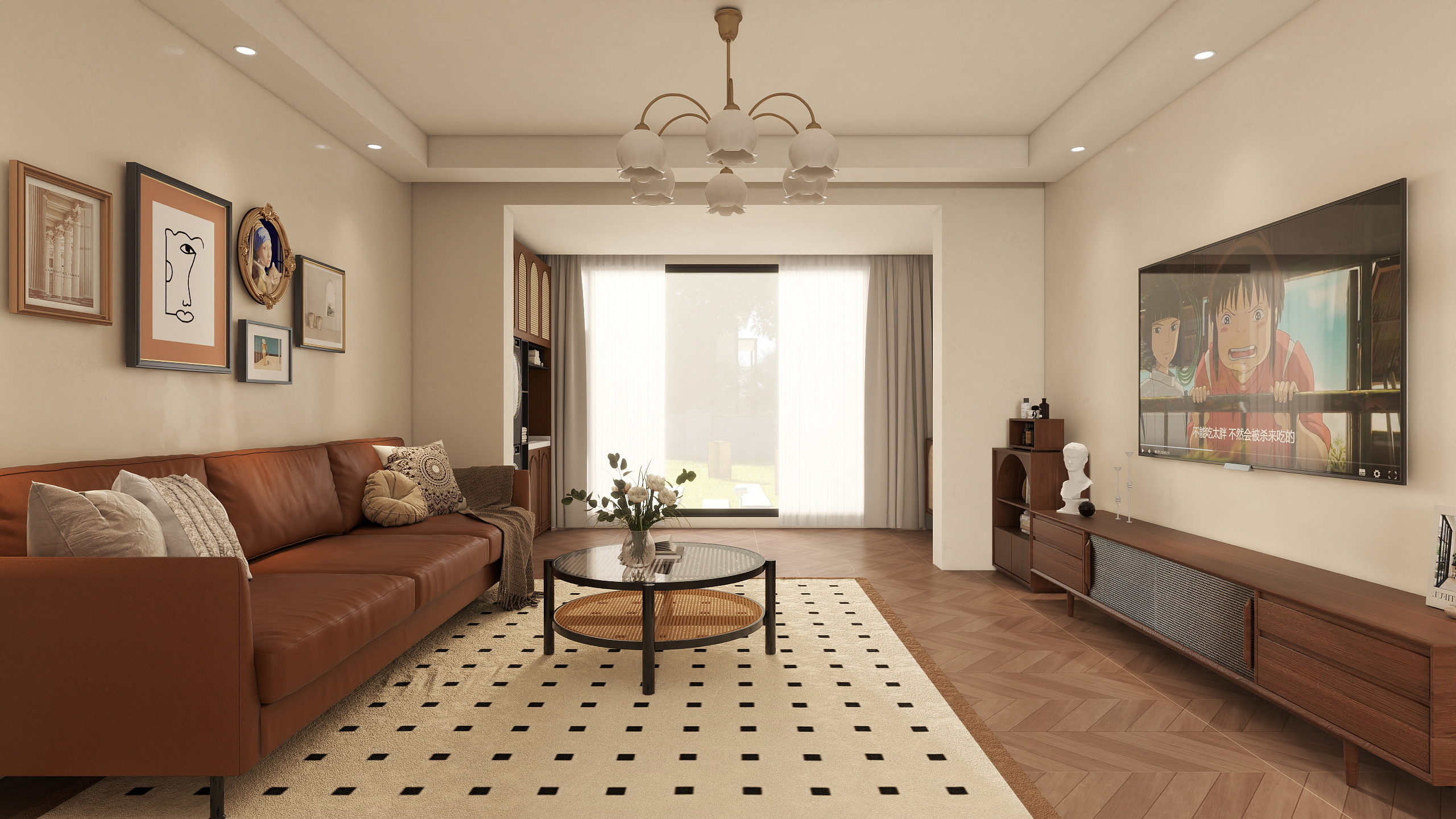 ZHUJIA-自建房117㎡3室装修效果图