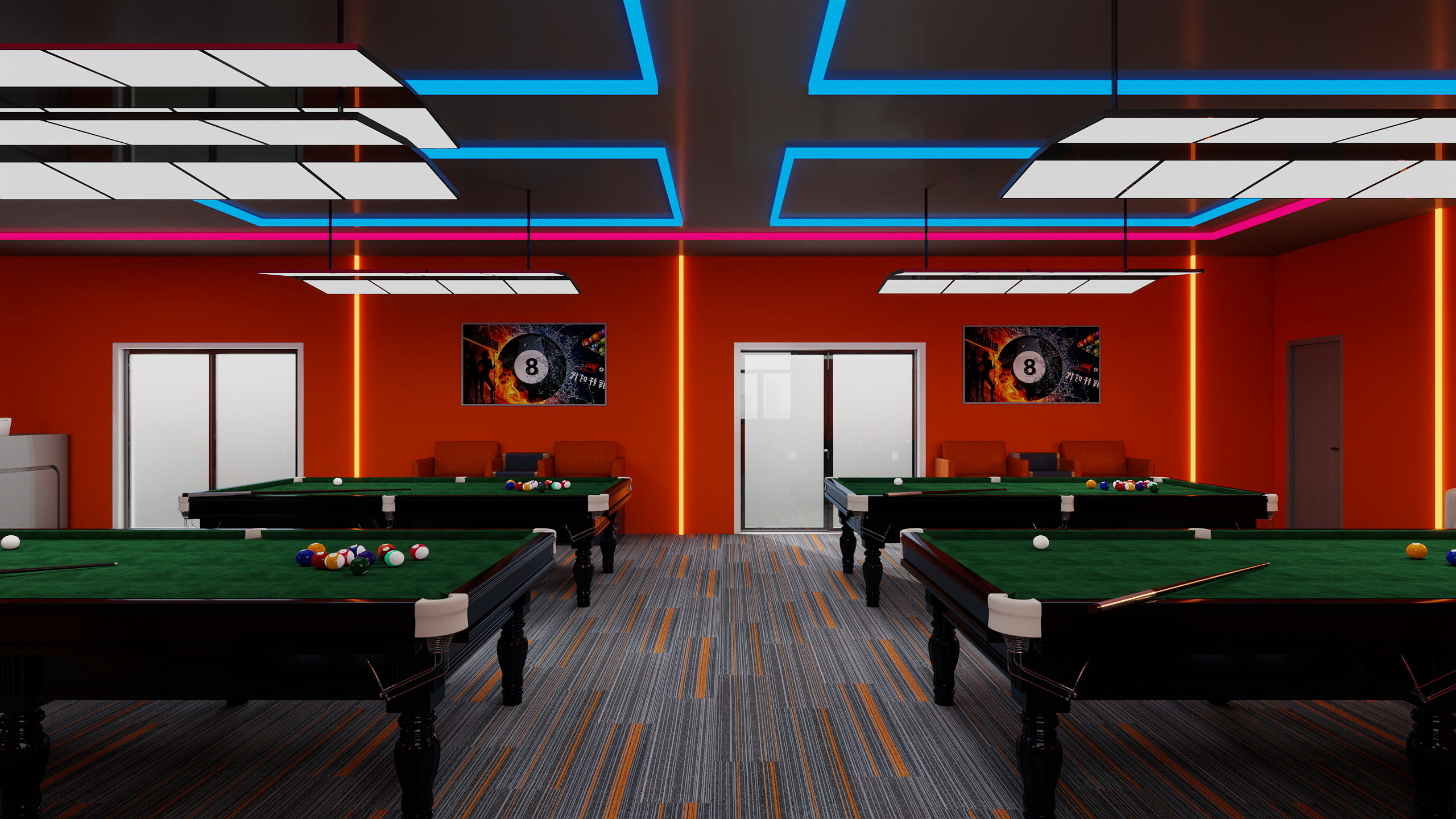 WindyHILL.-170平方台球厅（2025.8）-装修设计方案