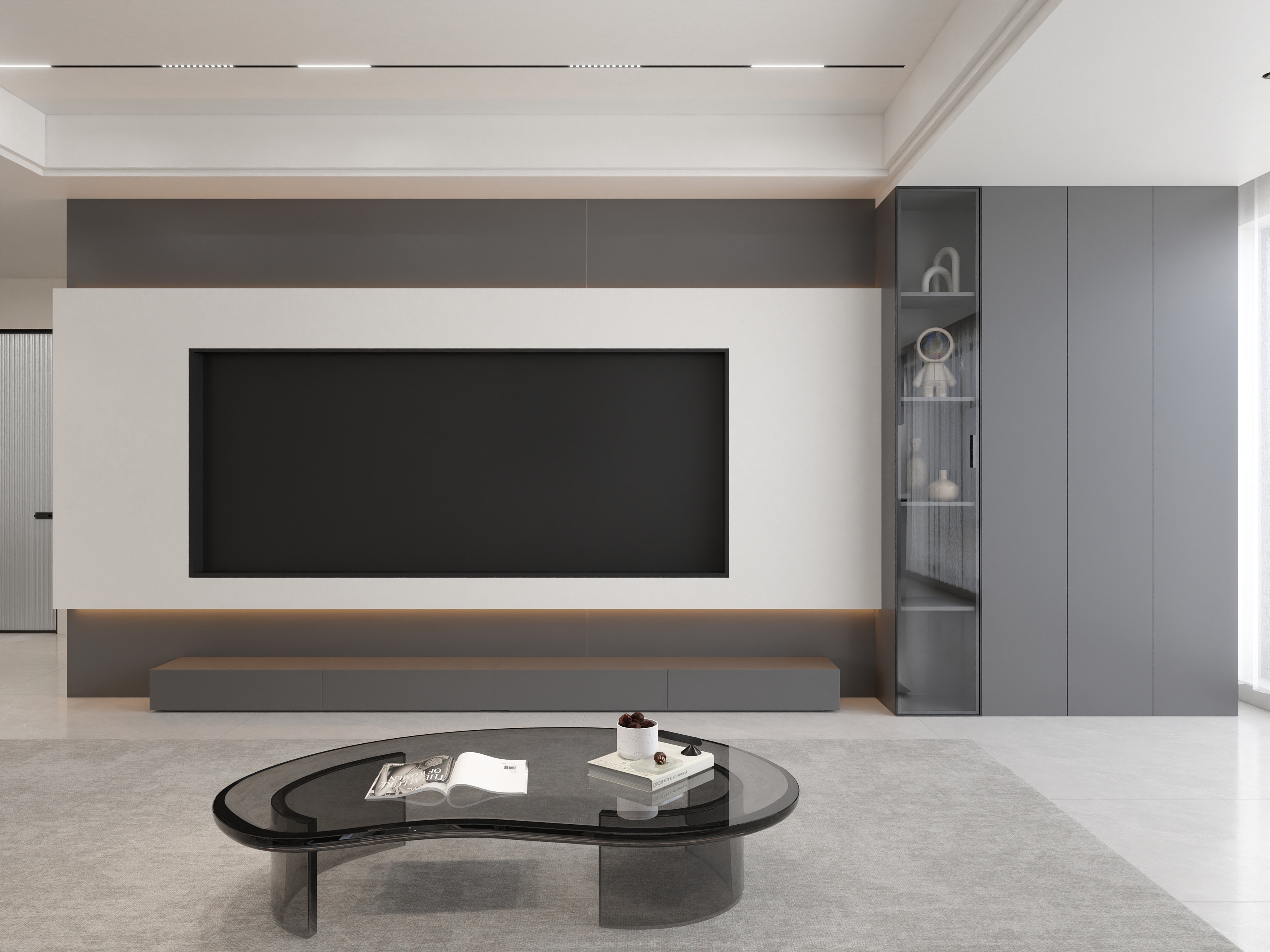 小涛设计效果代画-亲水湾128㎡1室-装修设计方案