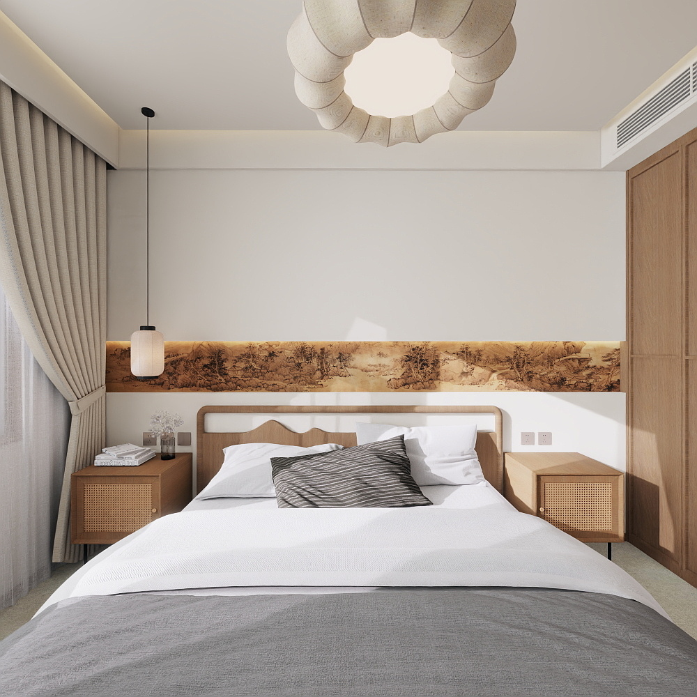 LSC设计-90㎡宋式装修效果图