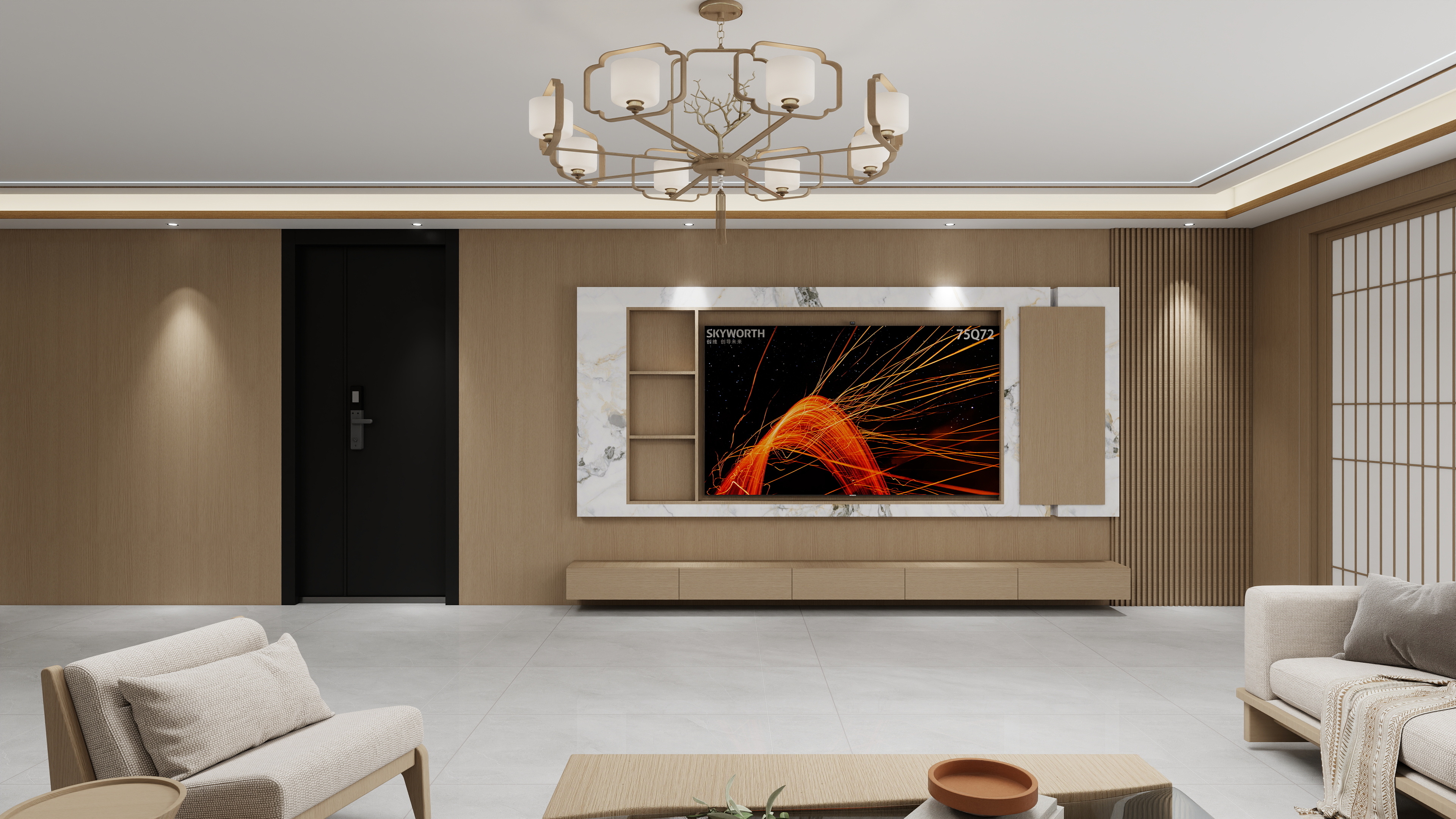 设计师玉京子-宋氏中古装修效果图