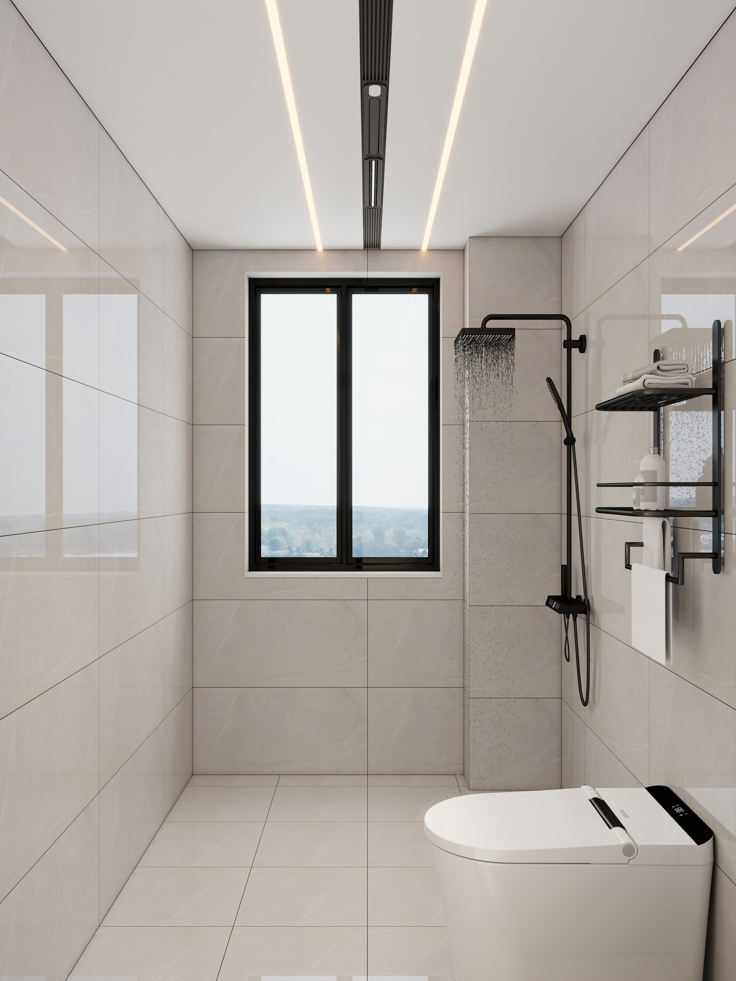 李青越-103平方现代简约三居室装修效果图