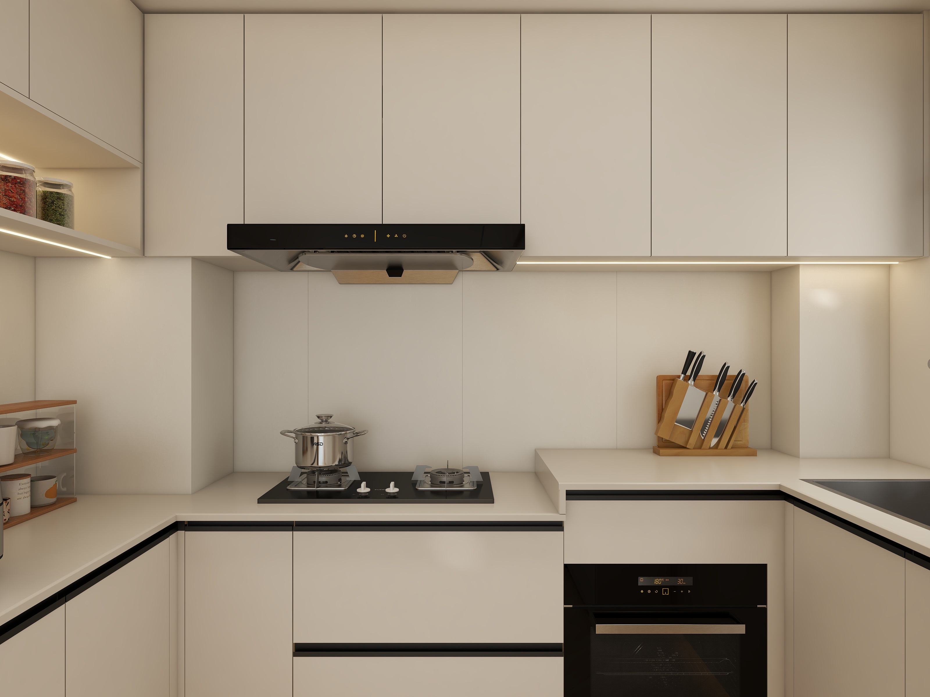 欧阳艳清-110m²三居室-原木风装修效果图