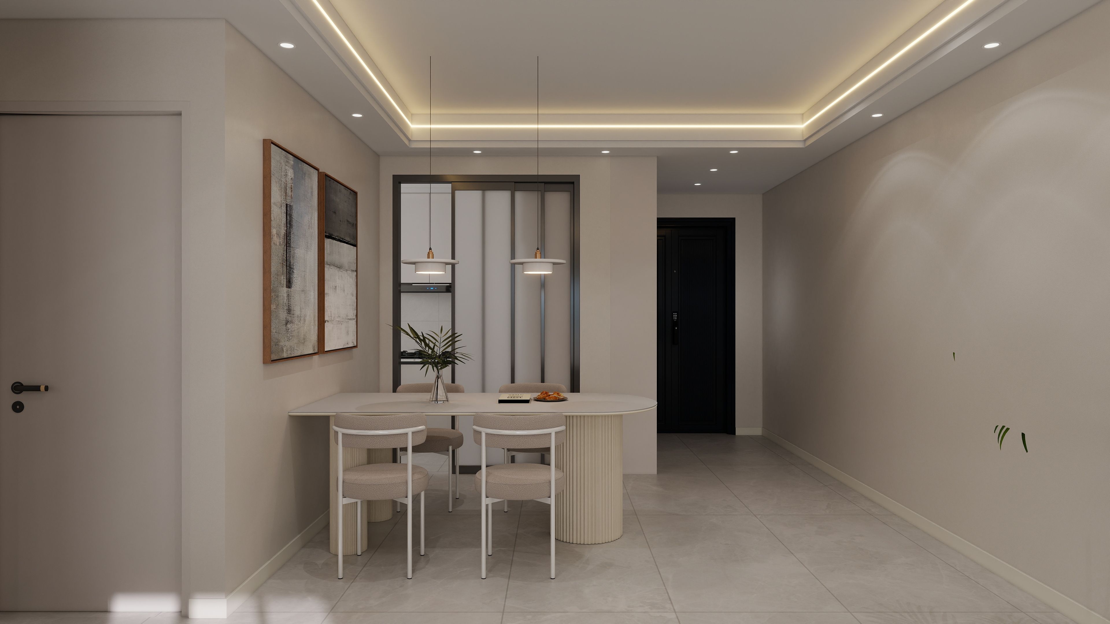 李青越-79.88m²现代风格两室装修效果图