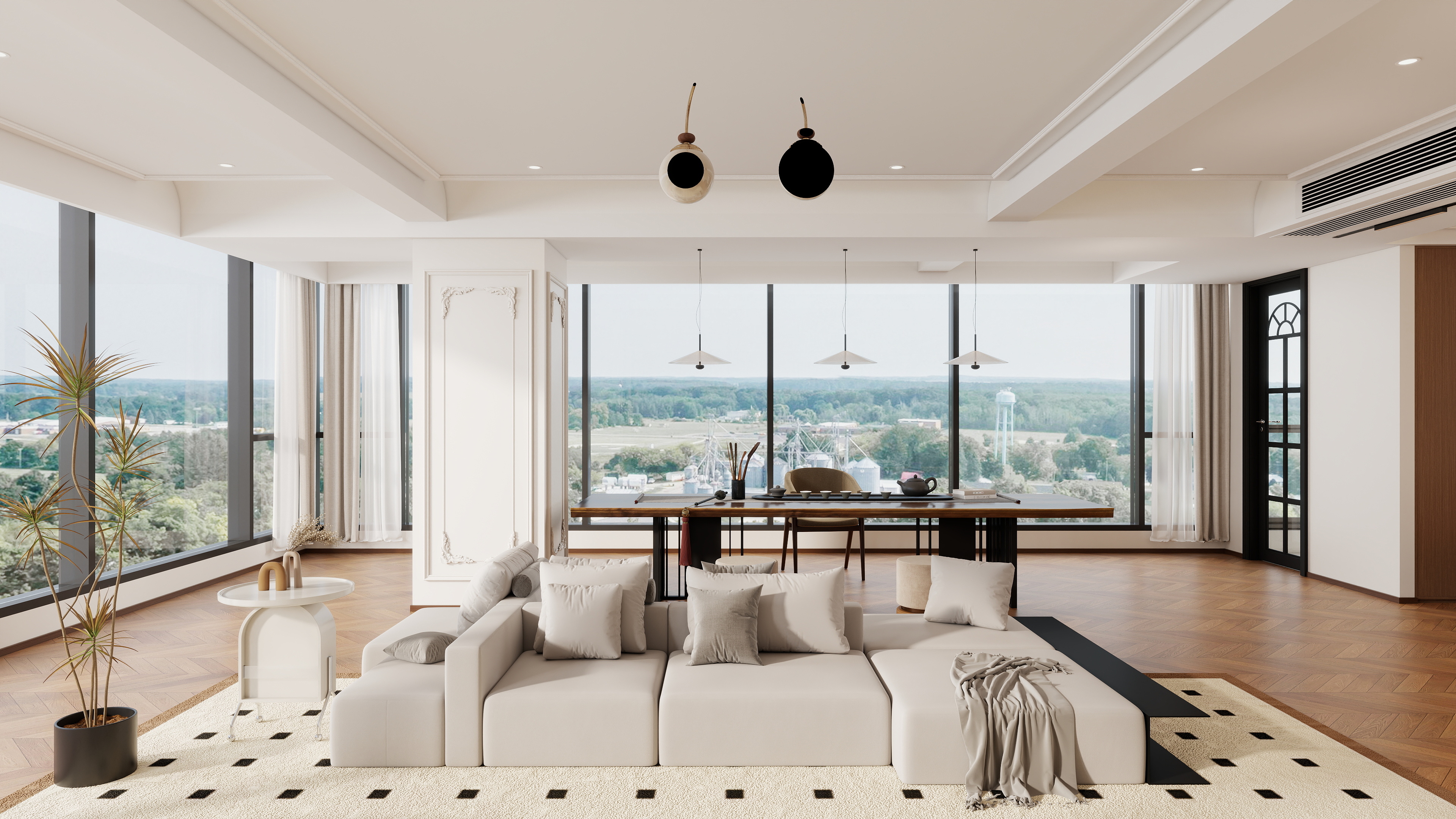 李青越-234.49m²法式四居室本装修效果图