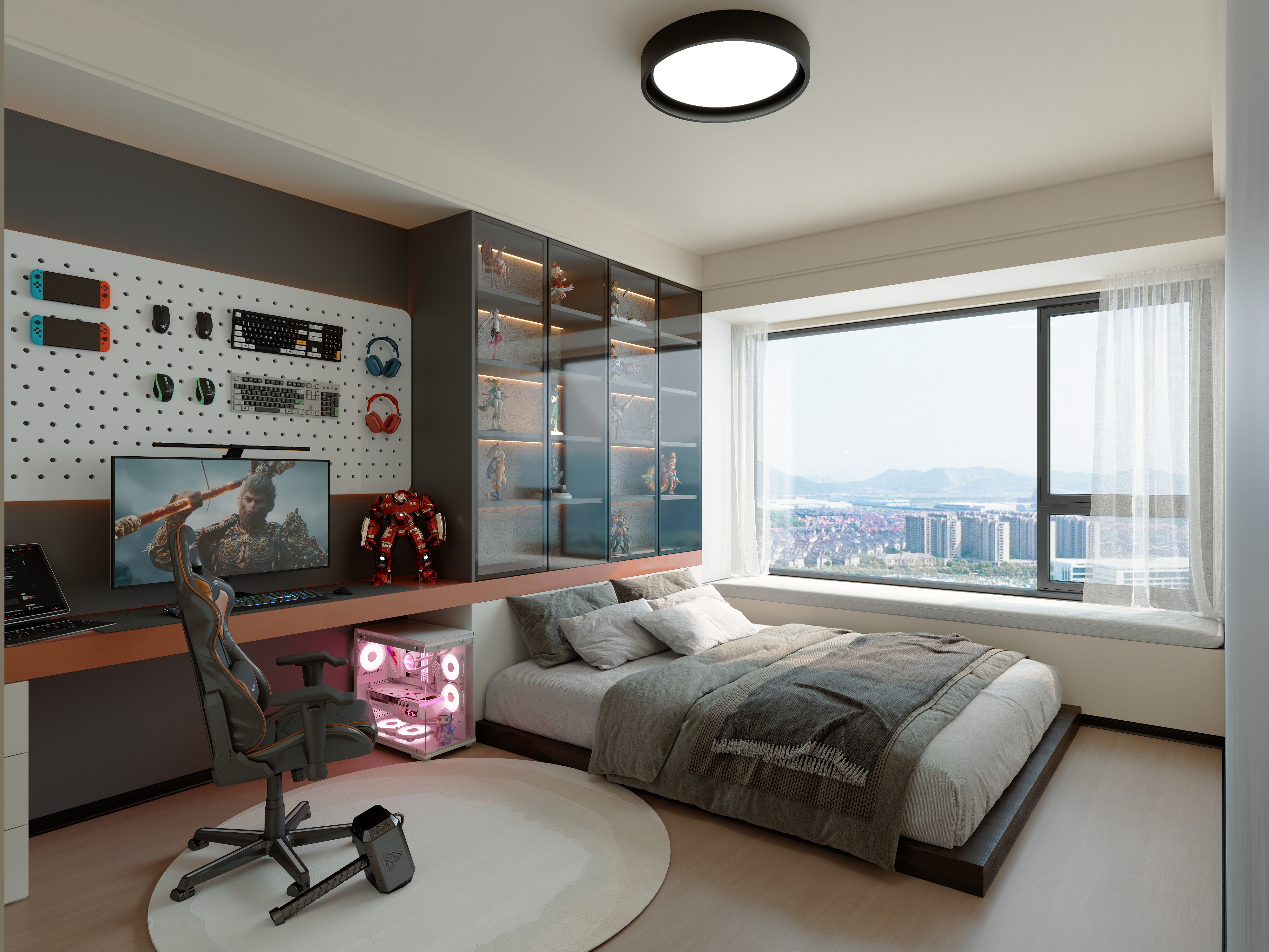 熬夜煮显卡-现代儿童房-装修设计方案