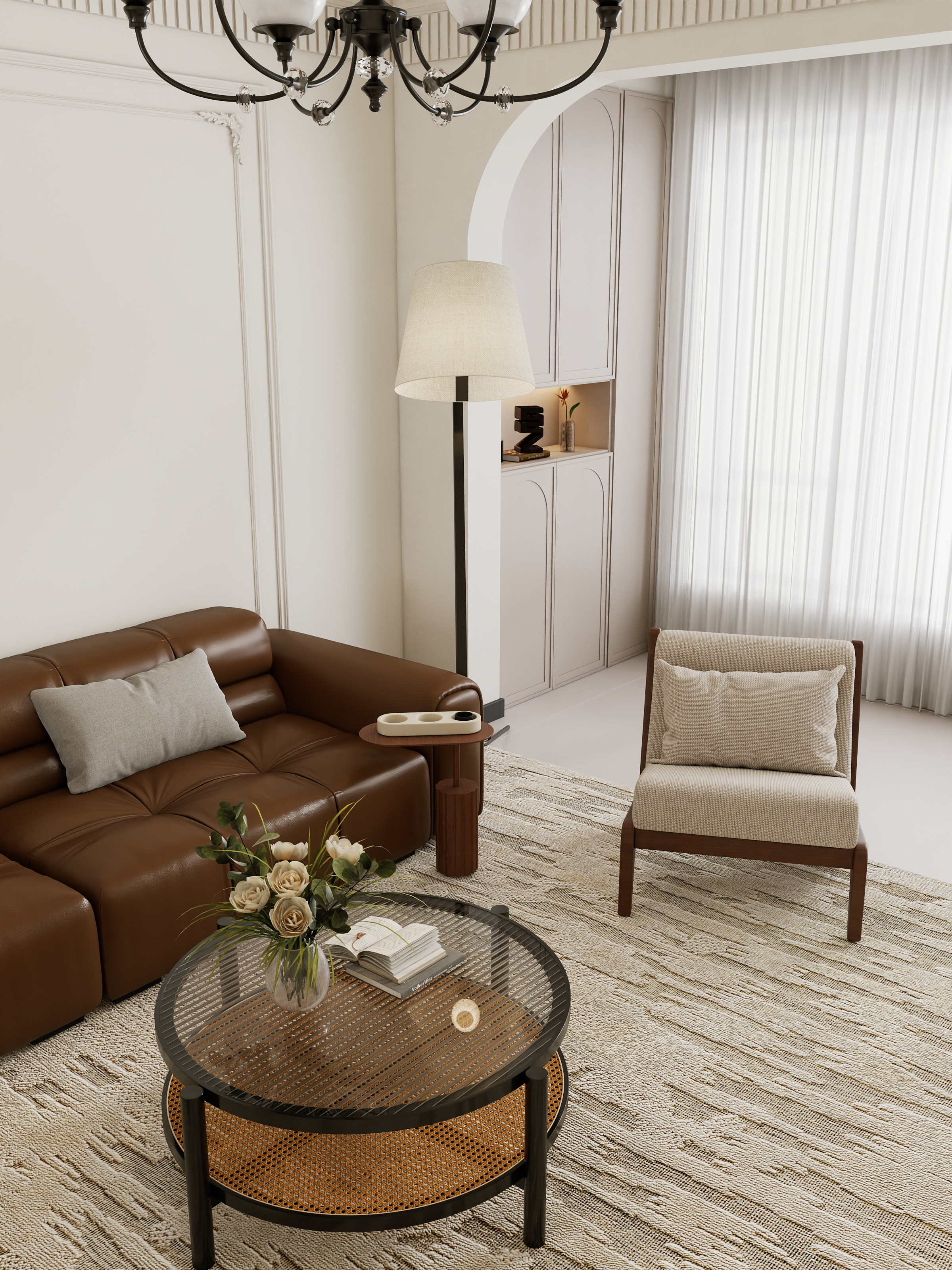 设计师-王亚男-风华尚品法式奶油-装修设计方案