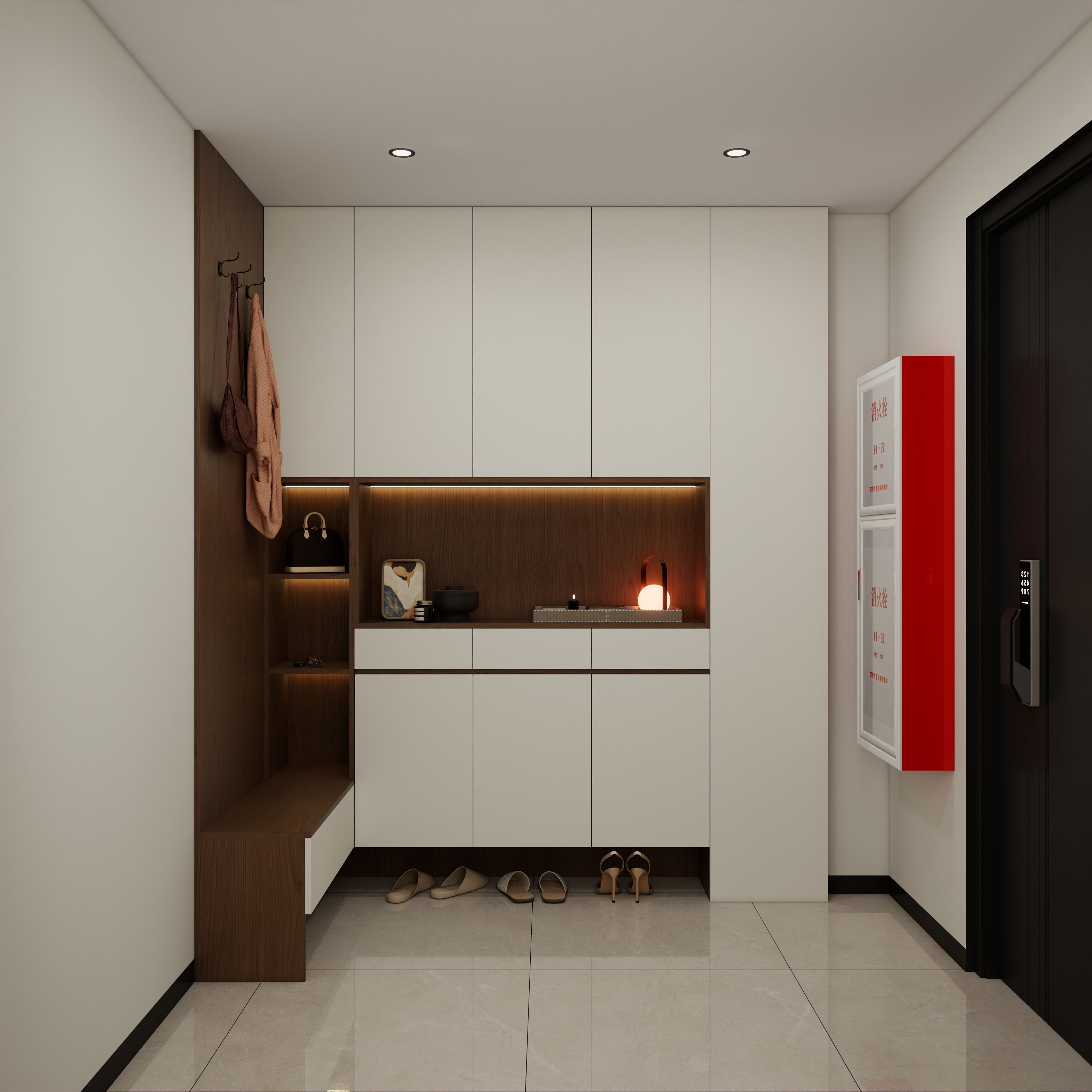 李青越-98平方中古风三居室 装修效果图