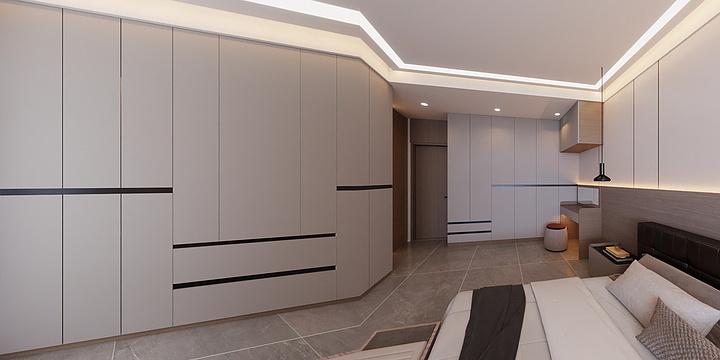 阜南家立方装饰-安建13#104现代-装修设计方案