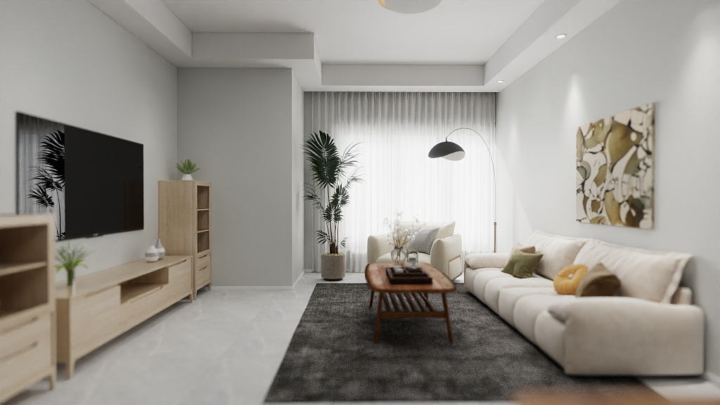 何飞阳-套二现代简约-装修设计方案