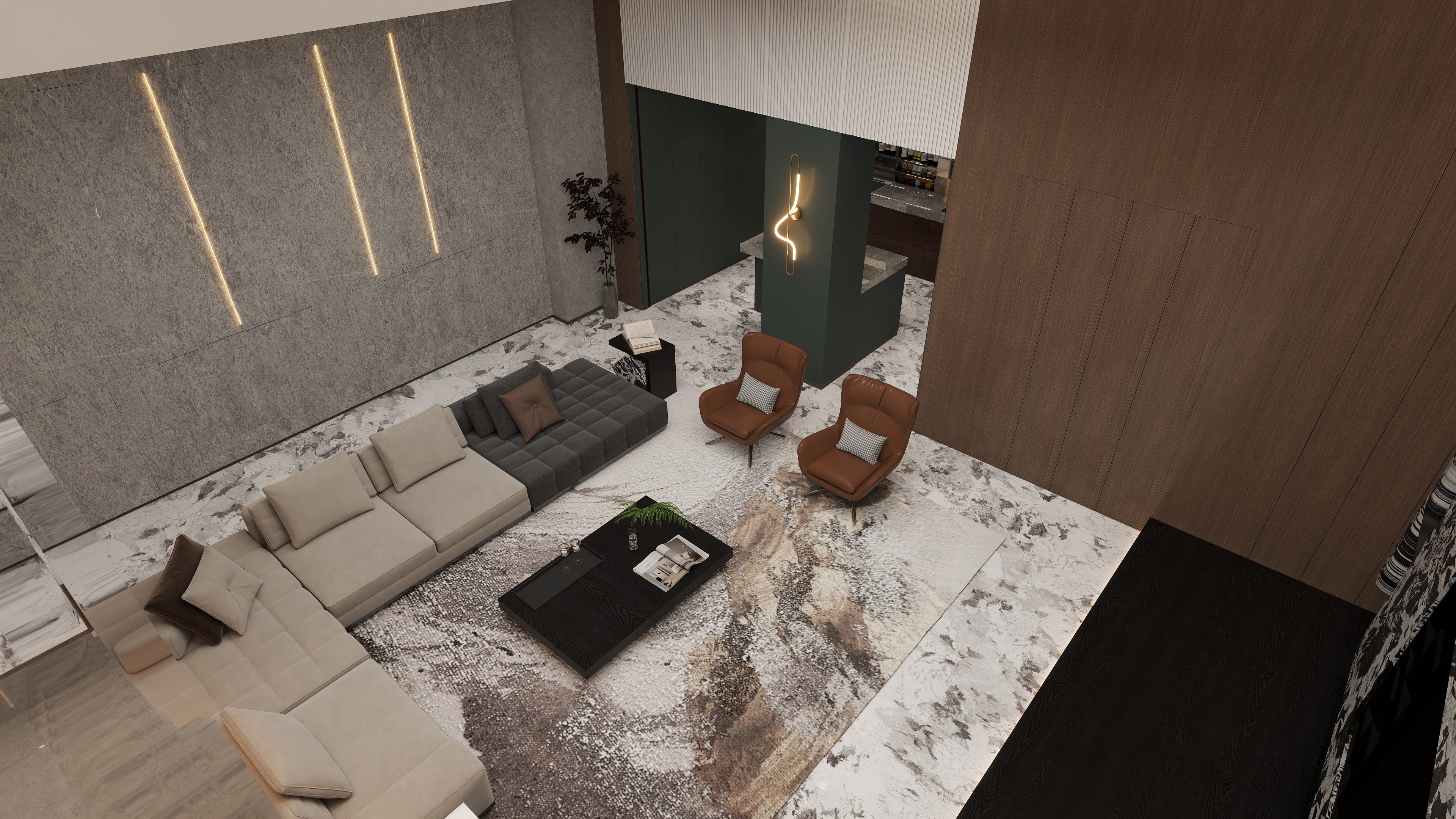 MSmiddot森泽空间创意设计-中鼎景城地下别墅-装修设计方案