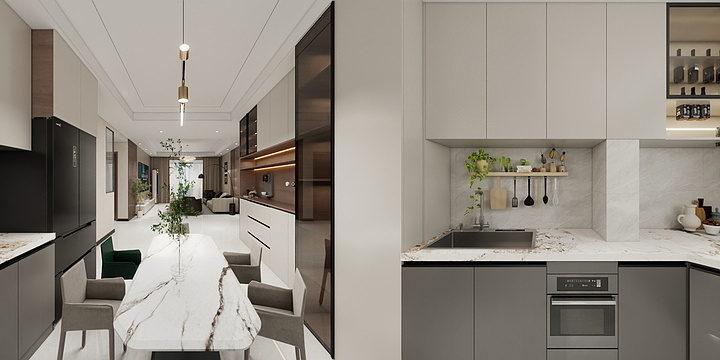 梅十设计-翰墨兰亭-装修设计方案