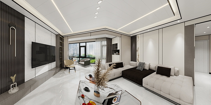 一宥设计-金彩印象杨公馆-装修设计方案