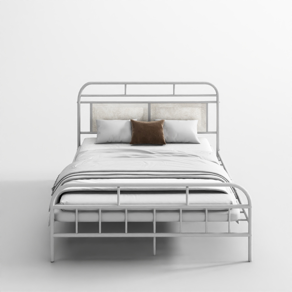 美式铁艺双人床3D模型