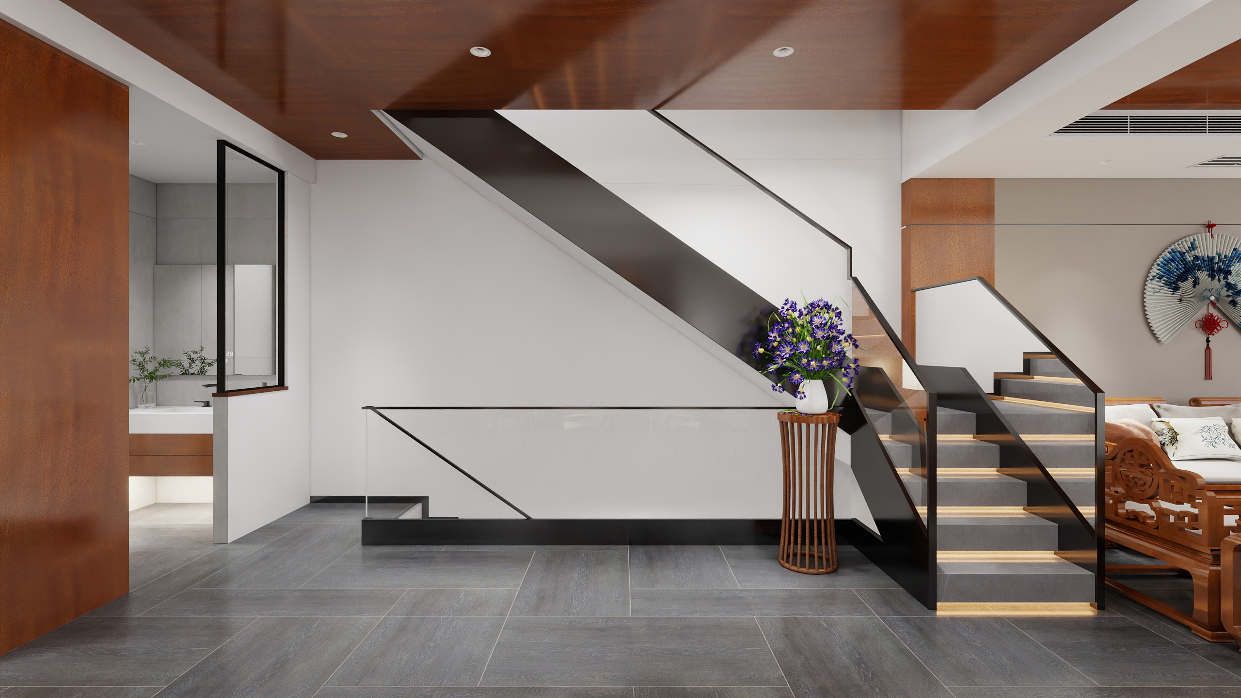 神马云在线-河赕古道桃源居364㎡1+3别墅装修效果图