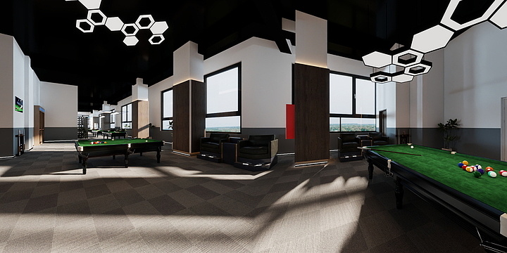 整装--全案设计-台球室-装修设计方案