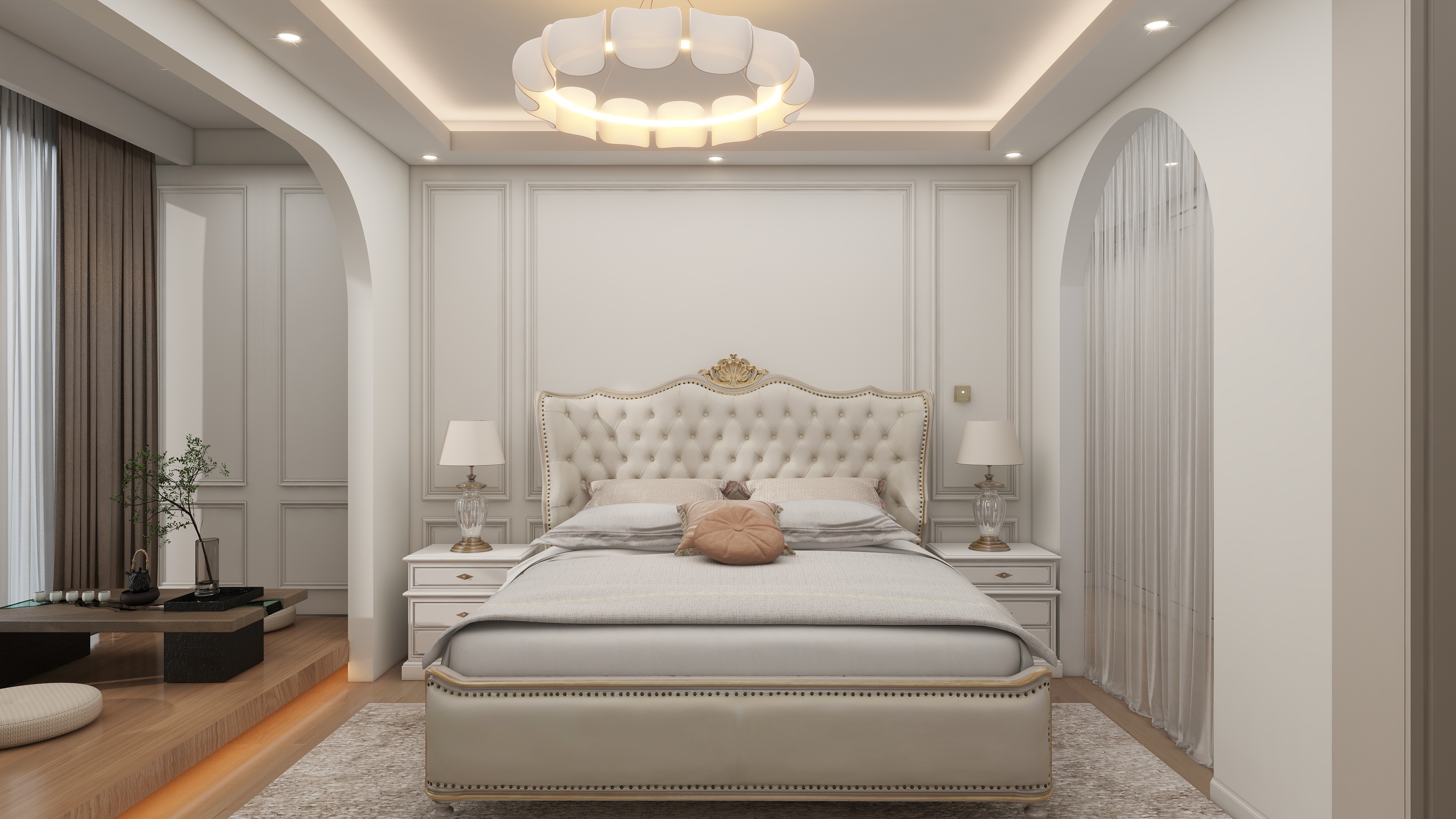 星空设计500一套-简美141㎡3室装修效果图