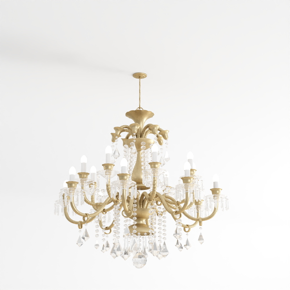 水晶吊灯73D模型