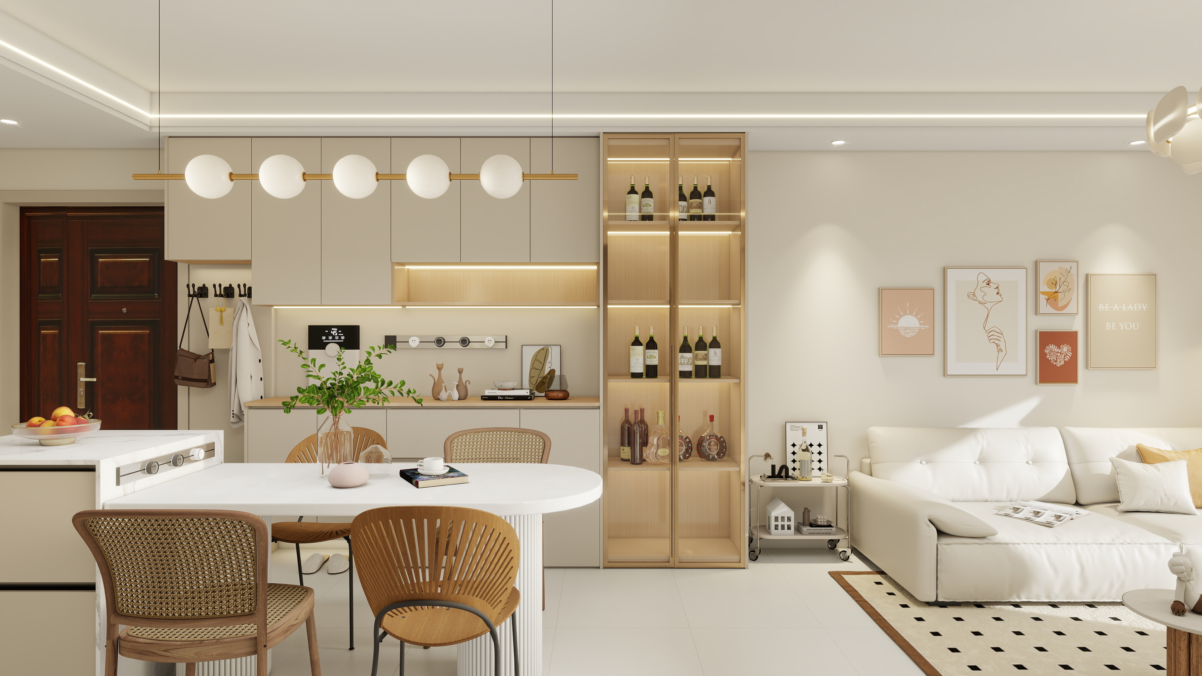 李锦元-枫情水岸11-2-404奶油风整家定制-装修设计方案