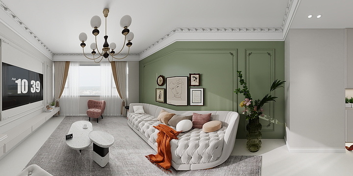 设计娄工-简法客厅-装修设计方案