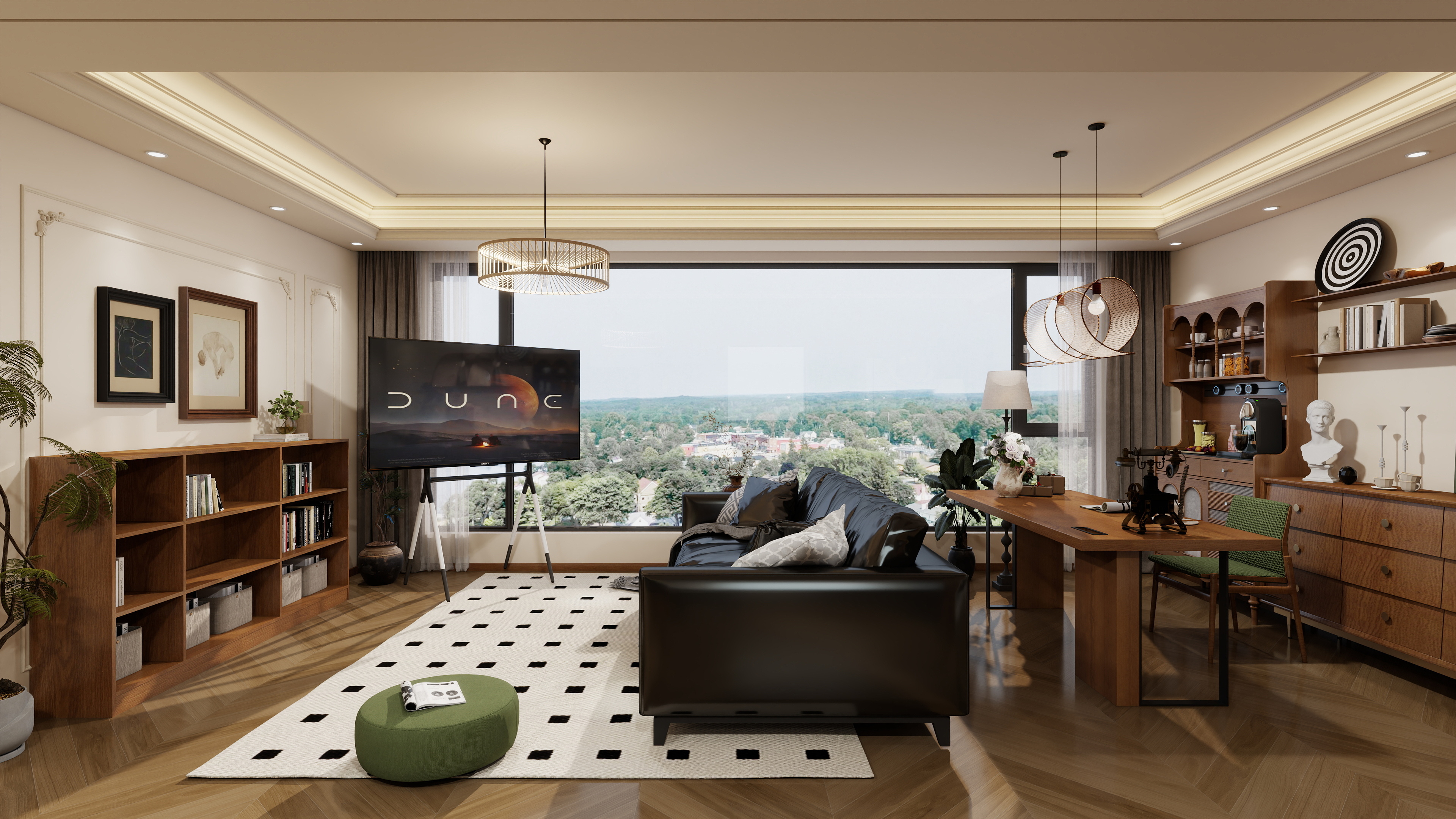 HT设计HT-汇置尚岛128三室简美风2-装修设计方案