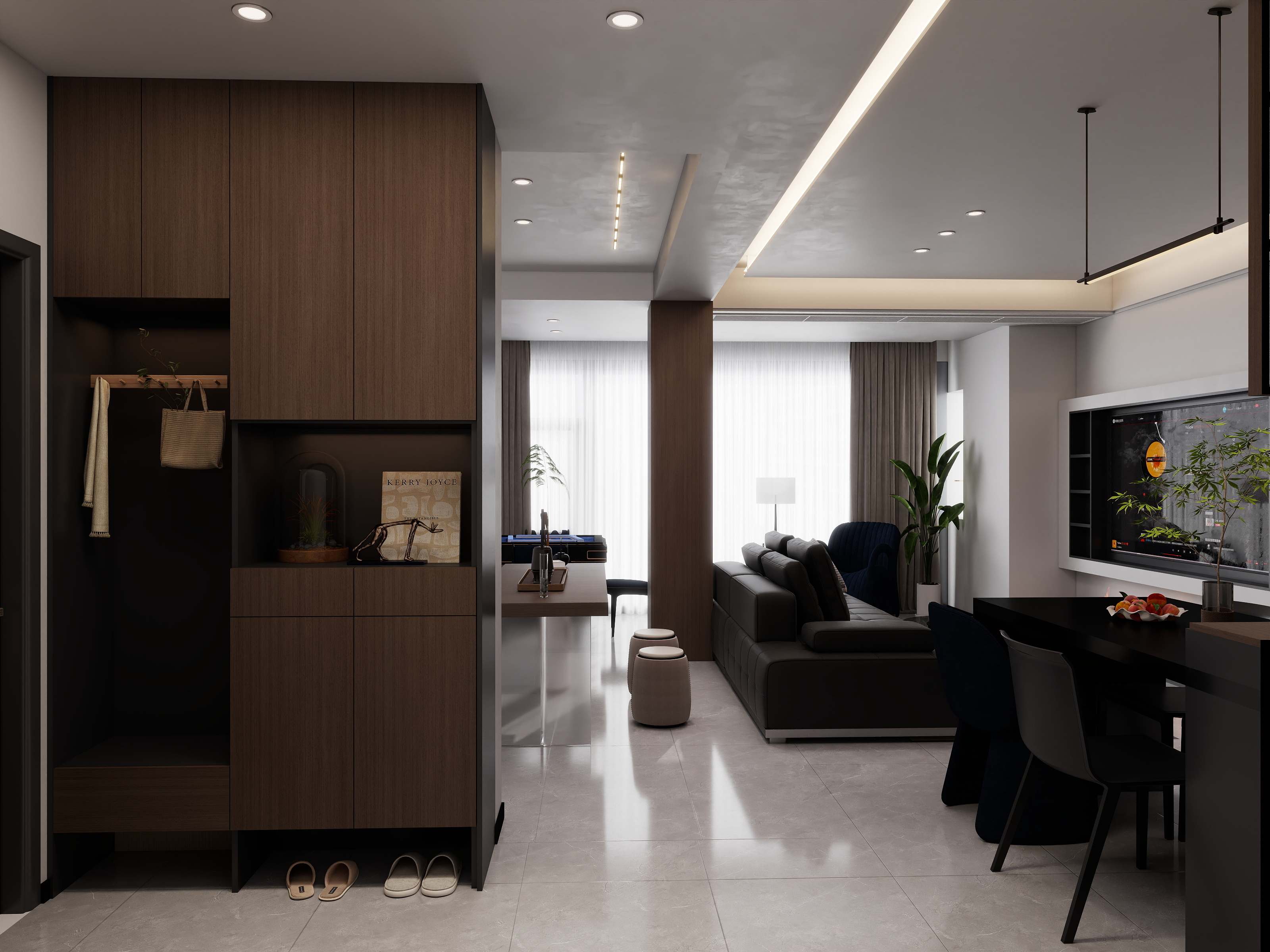 蓦然回首hBvS-101㎡2室装修效果图