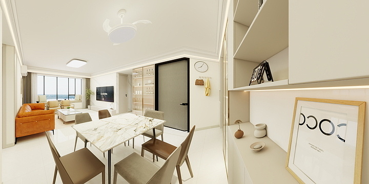 开心每1天-单家128平米-装修设计方案