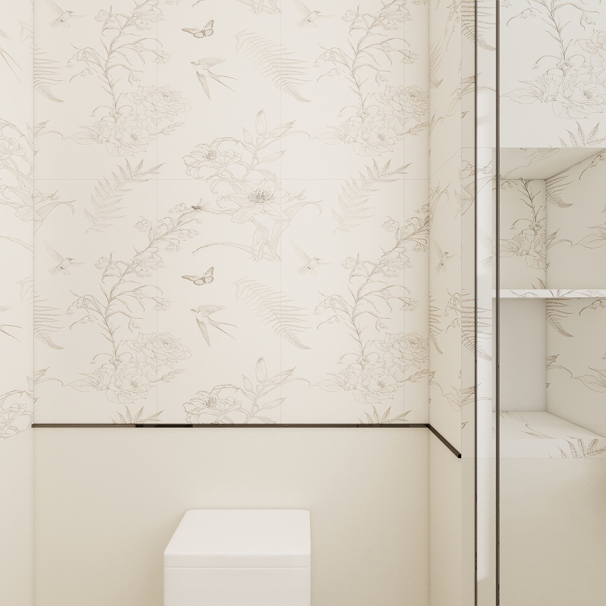 李青越-149.63m²中古四居室一层客卫装修效果图第3张